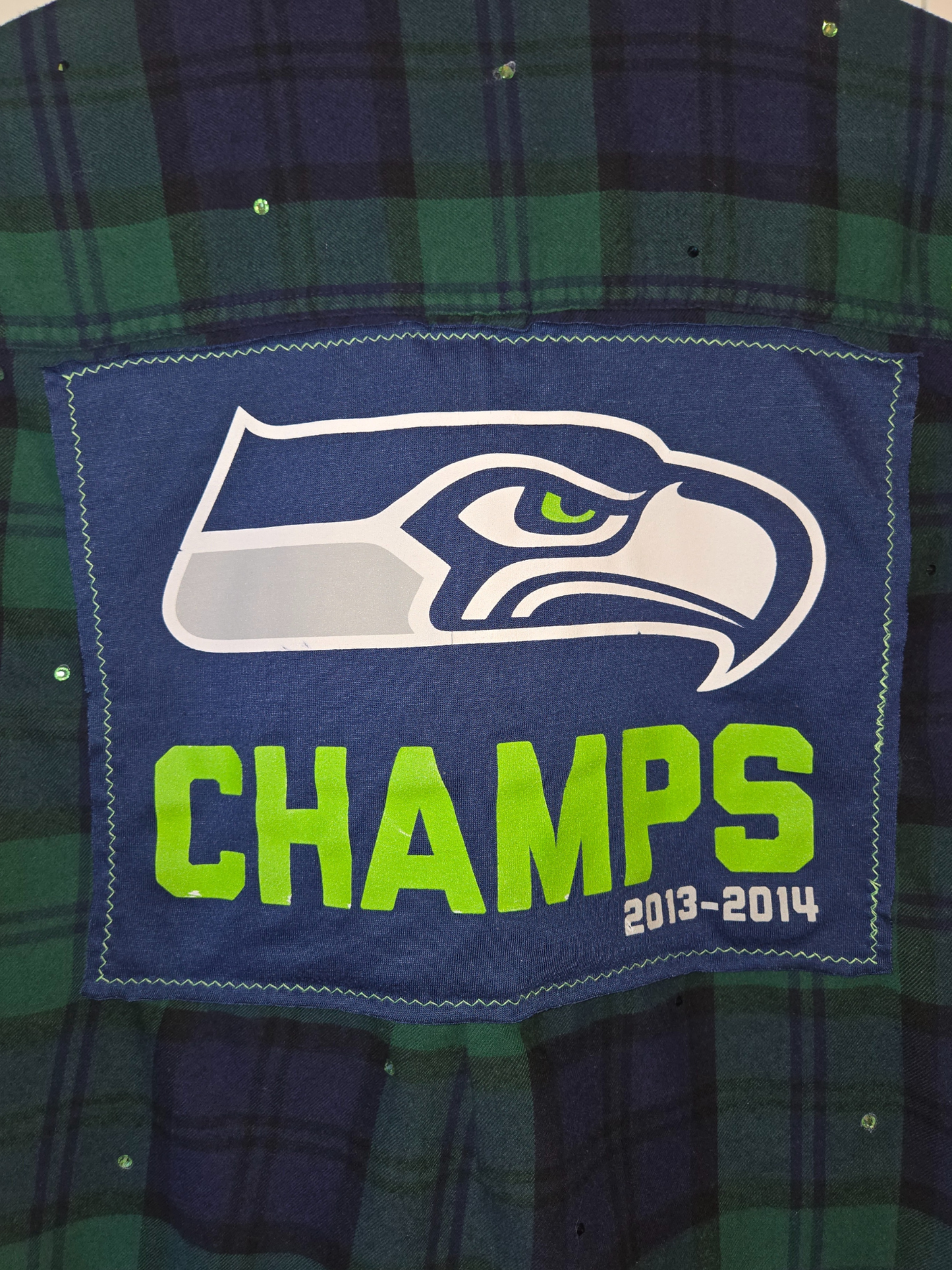 Seattle Seahawks Crop Flannel
