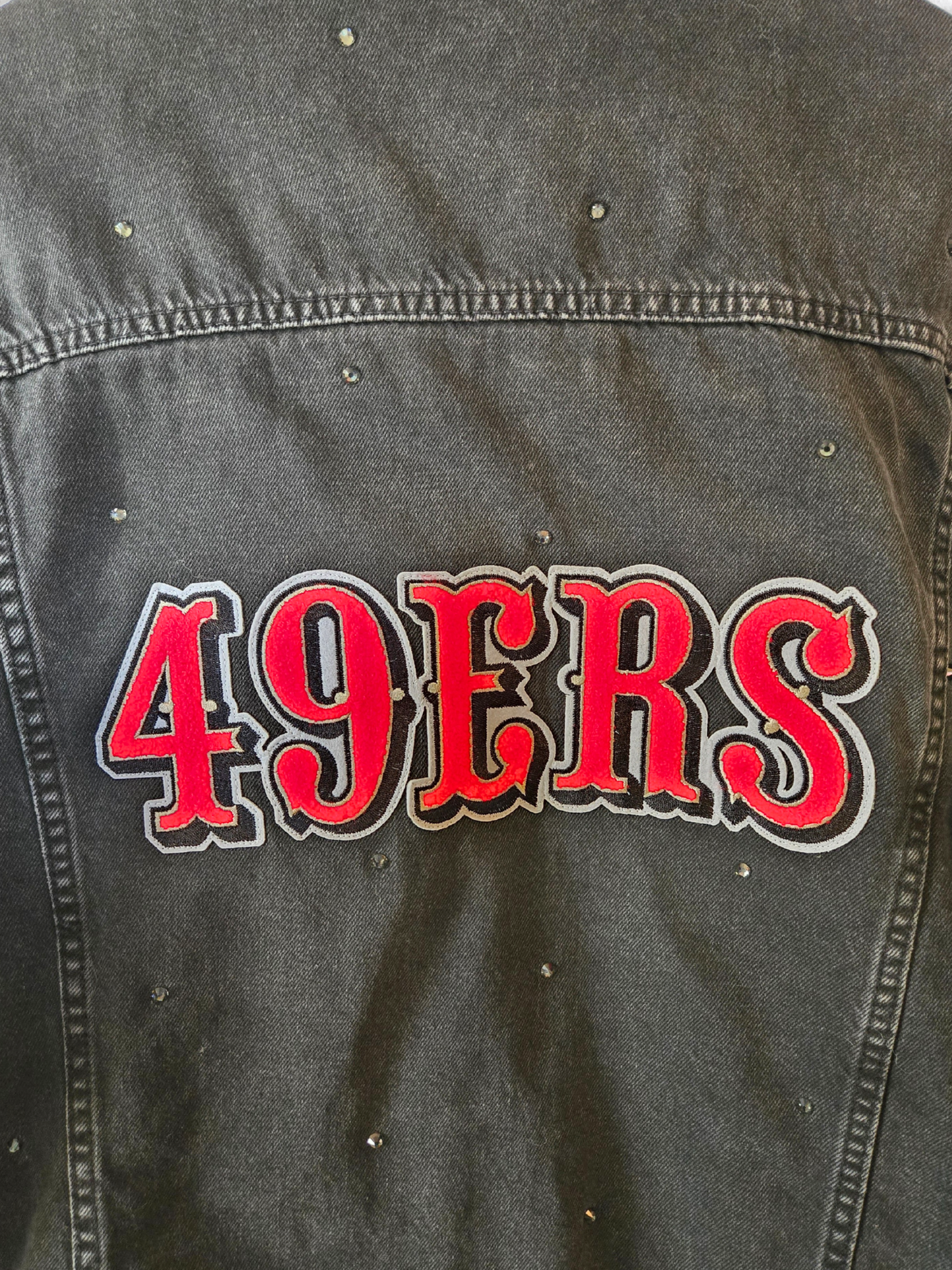 San Francisco 49ers Sherpa Lined Denim Jacket
