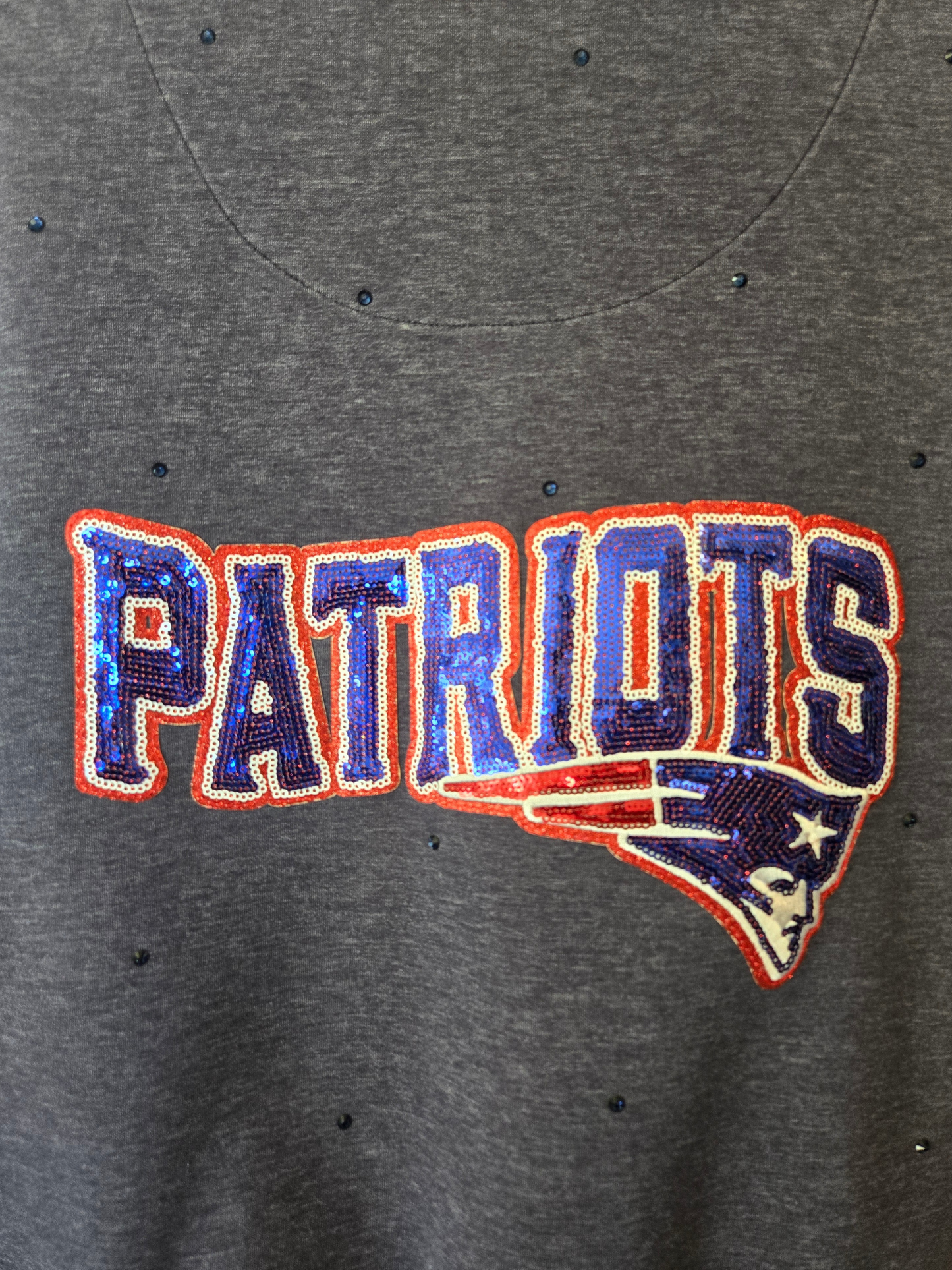 New England Patriots Crop Zip-Up Sweatshirt