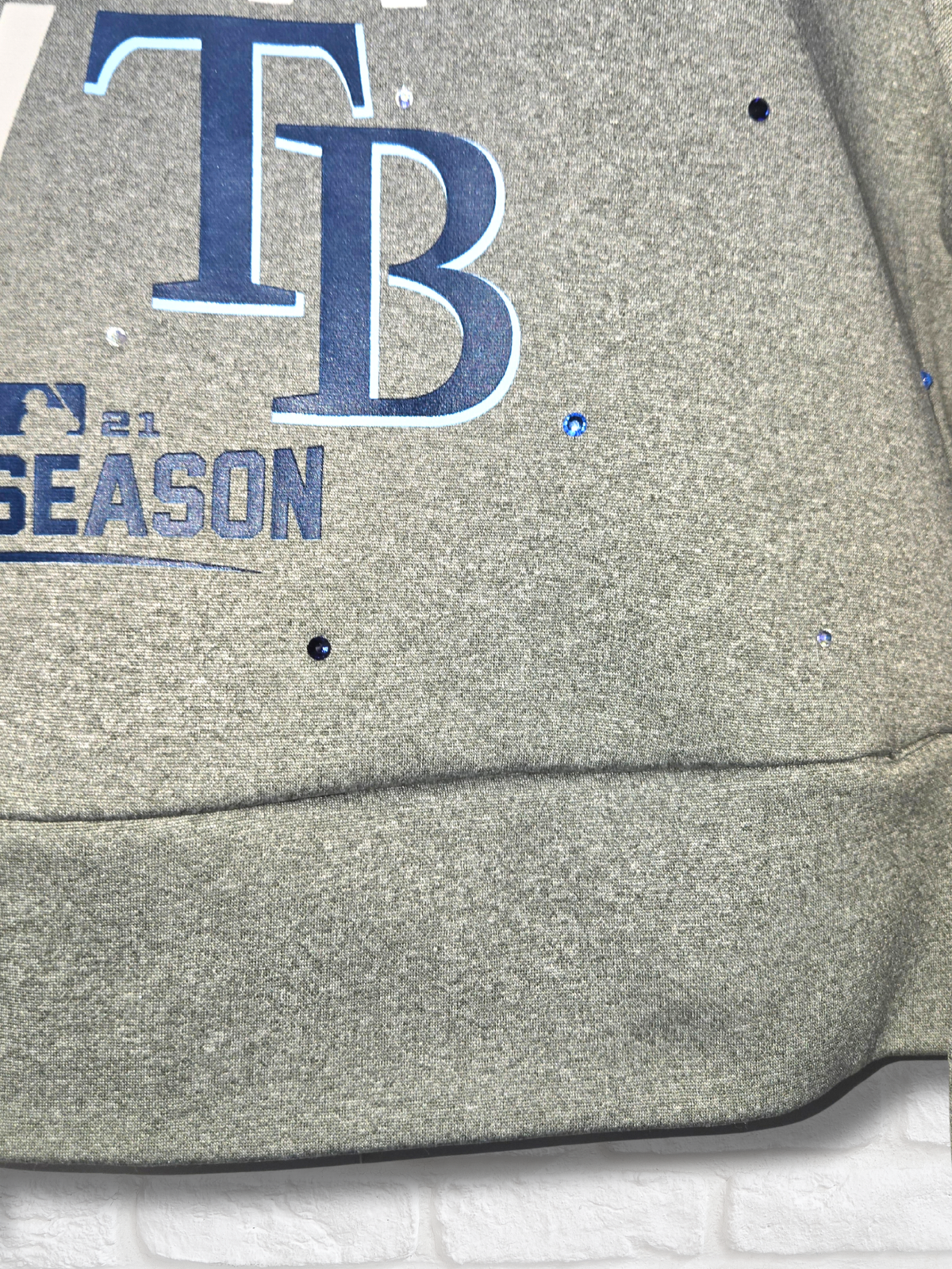 Tampa Bay Rays Crop Hoodie- Small