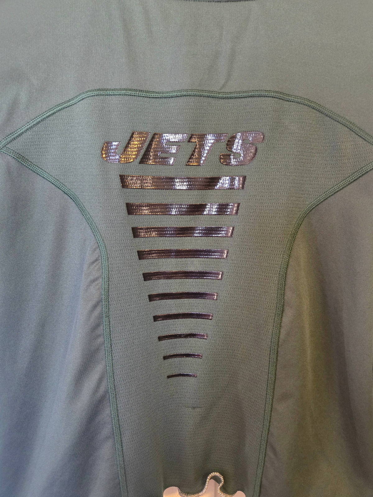 New York Jets Ruffle Crop Top - Large