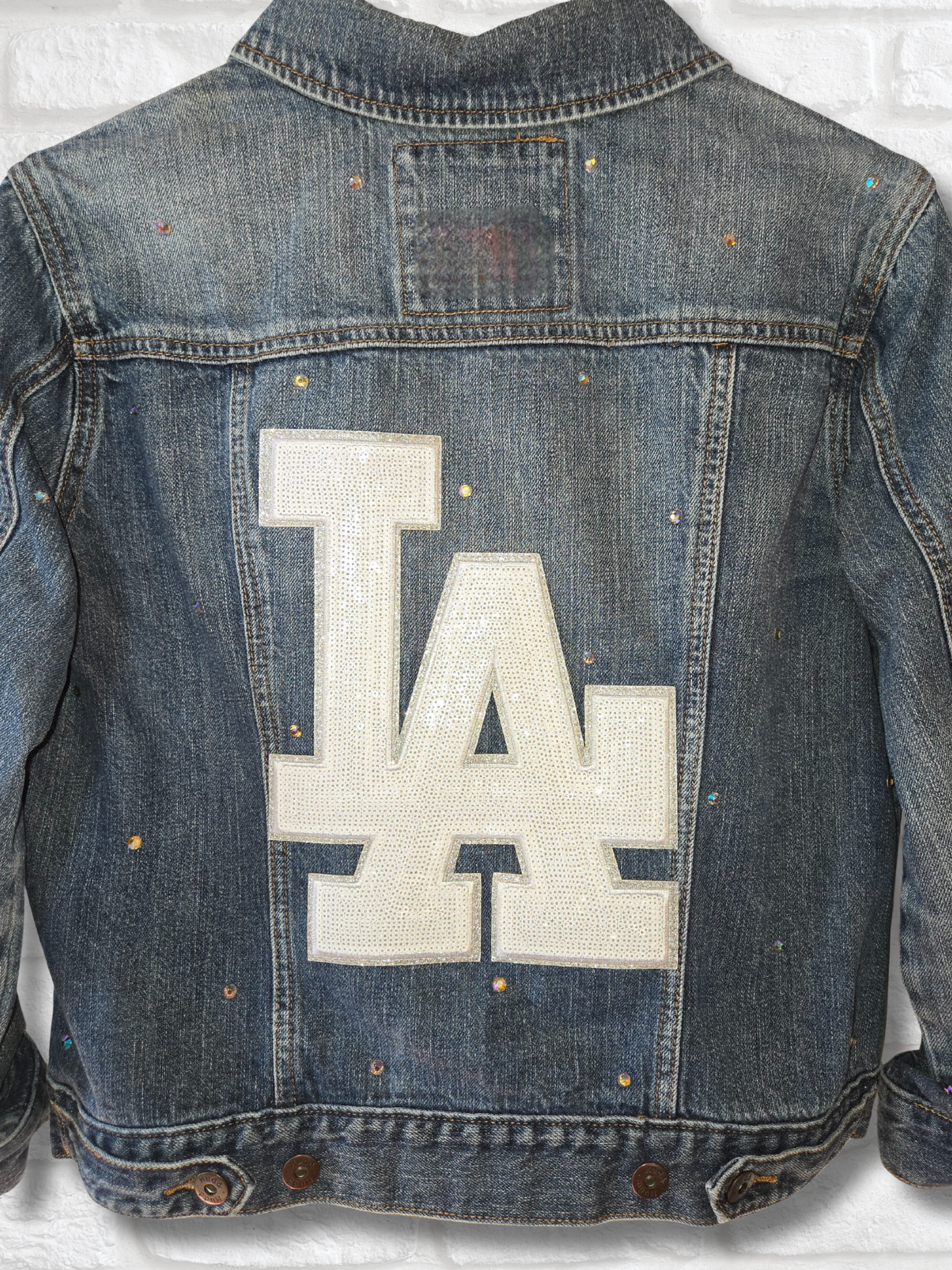 Los Angeles Dodgers Rhinestone Denim Jacket