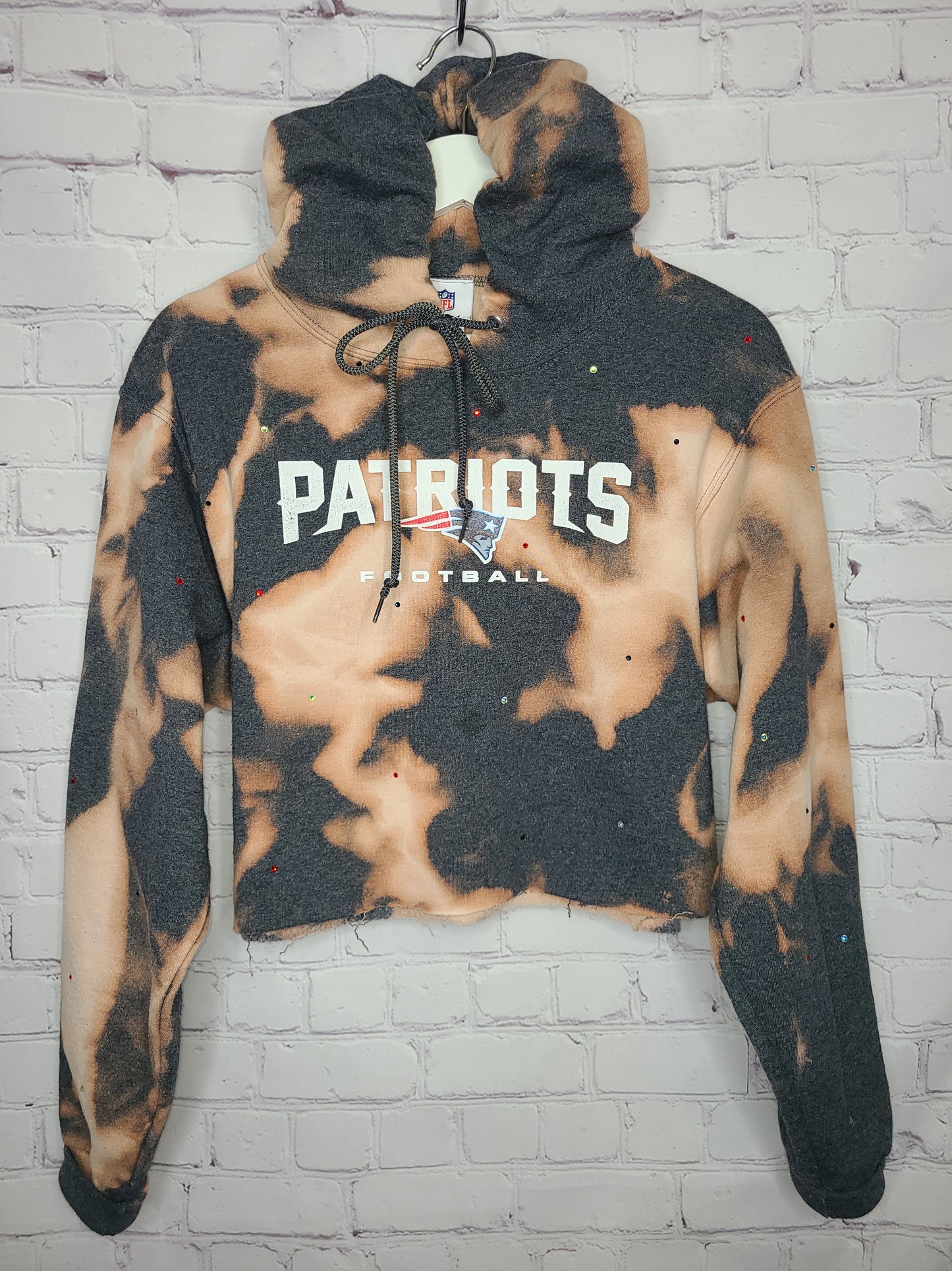 New England Patriots Crop Hoodie