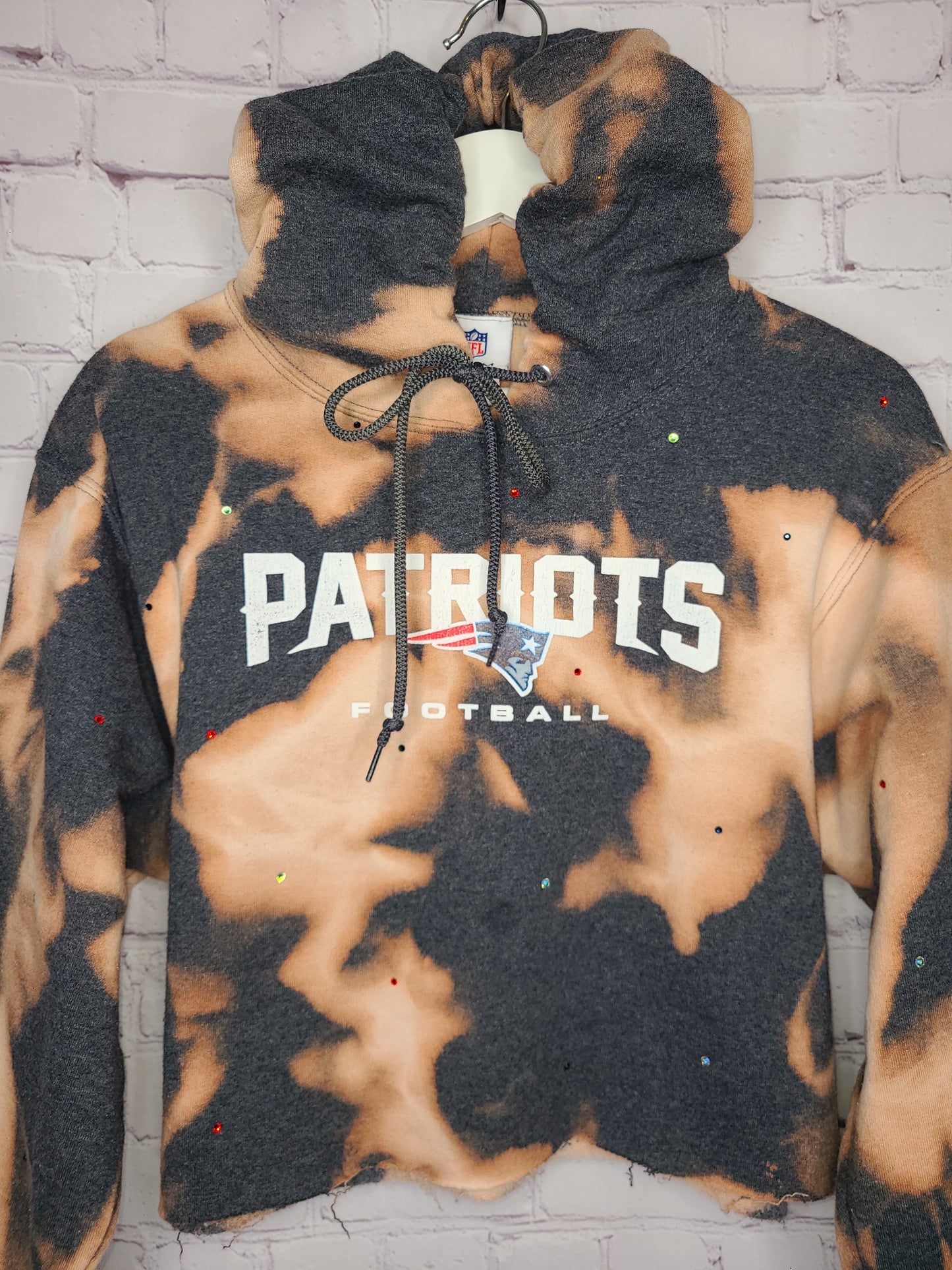 New England Patriots Crop Hoodie