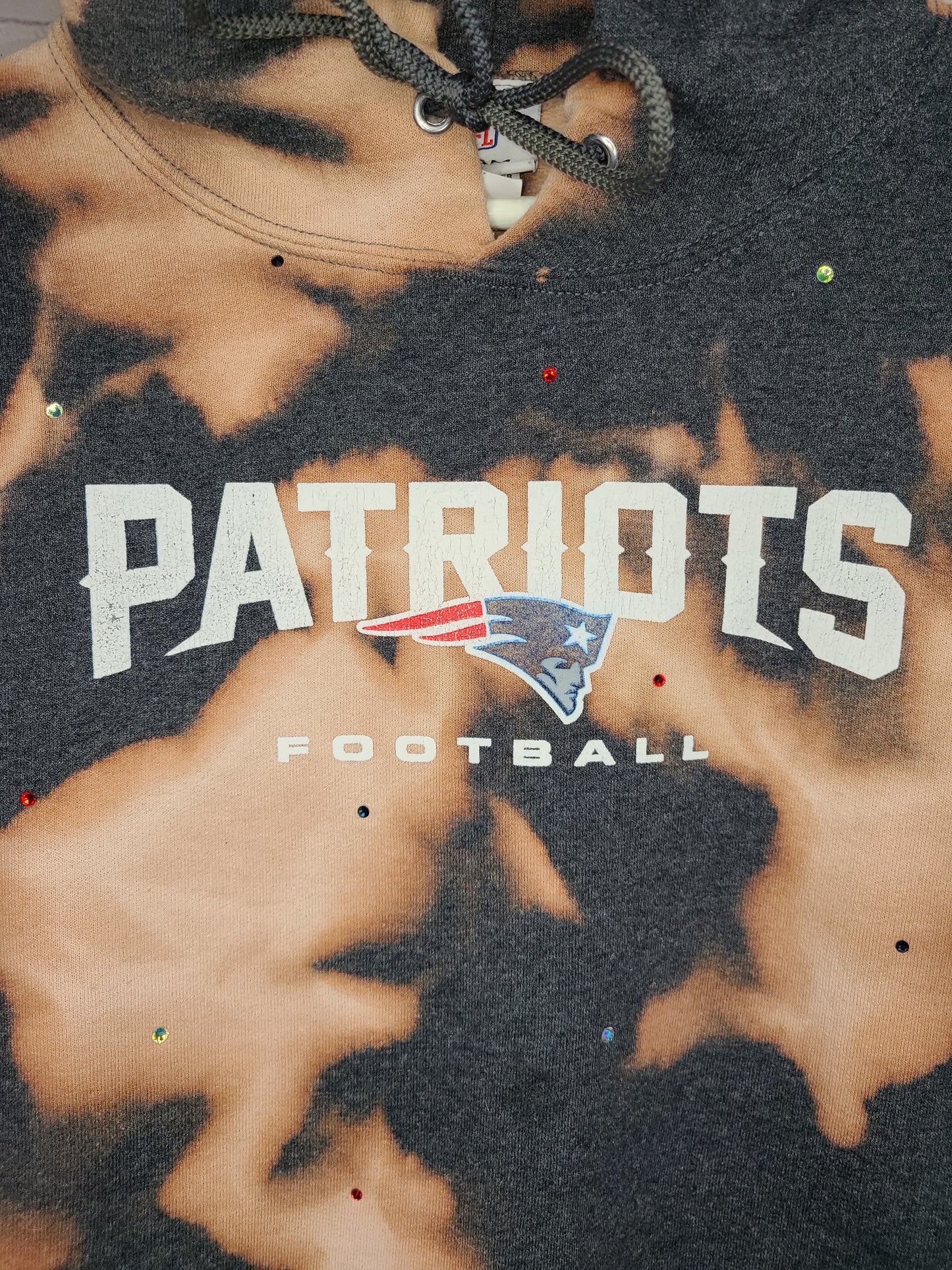 New England Patriots Crop Hoodie
