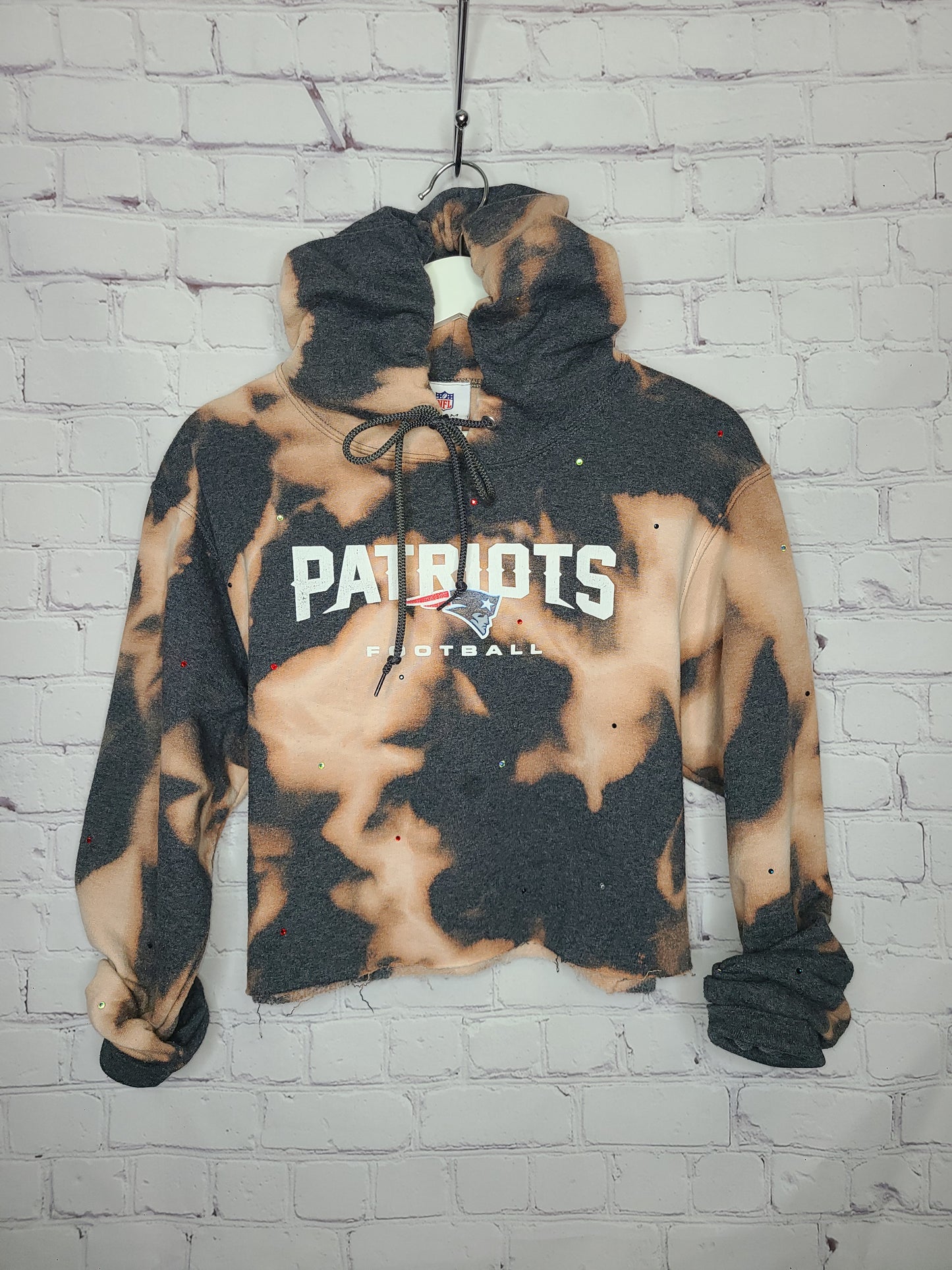 New England Patriots Crop Hoodie