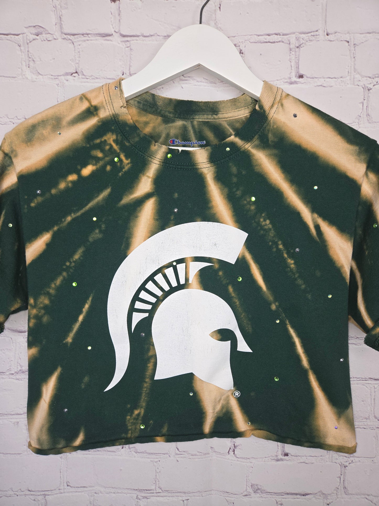 Michigan Spartans Crop Tee