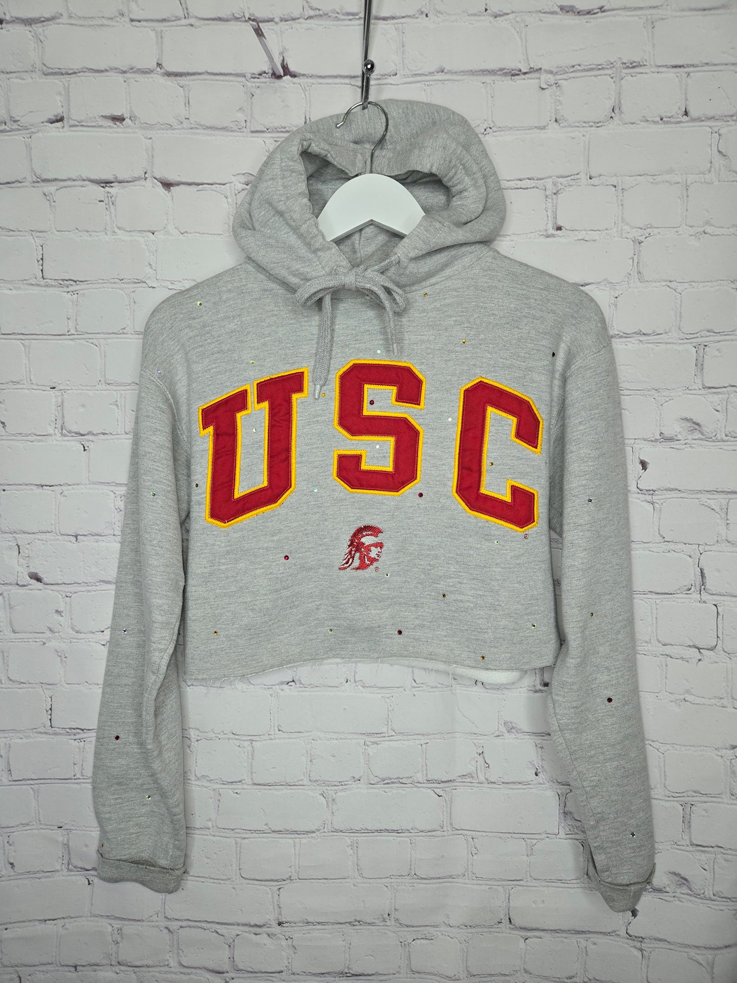 USC Trojans Crop Hoodie