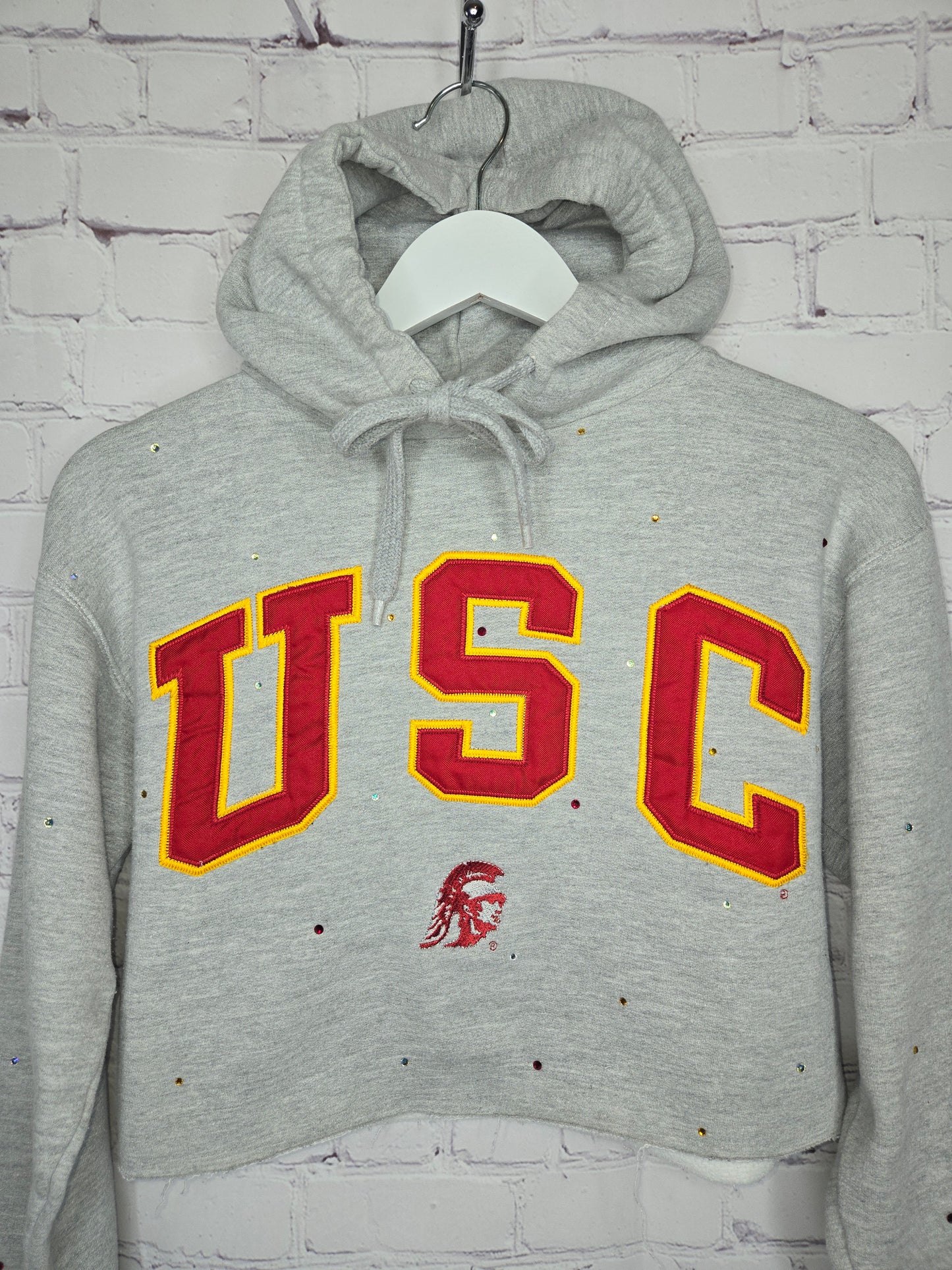 USC Trojans Crop Hoodie