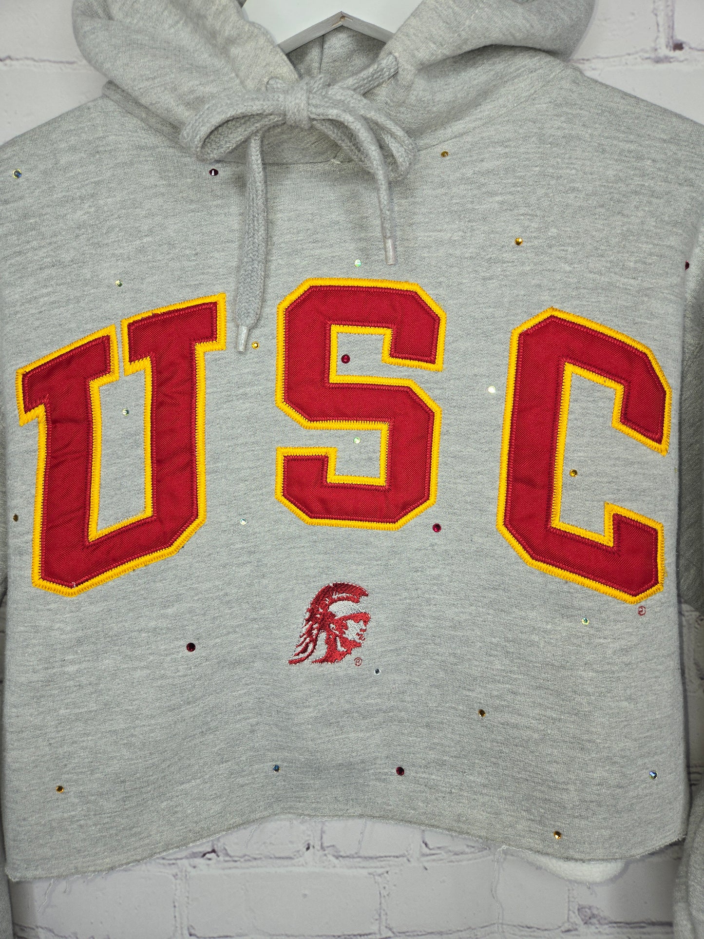 USC Trojans Crop Hoodie