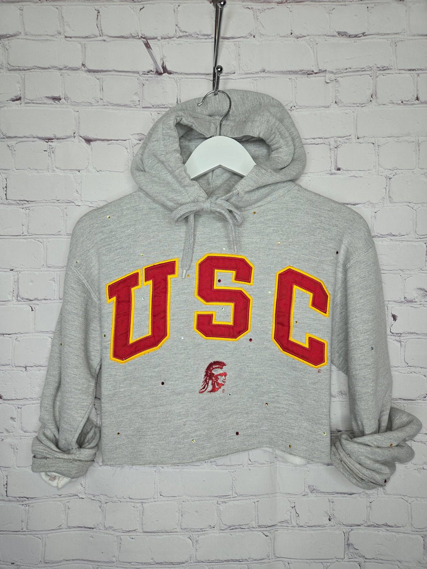 USC Trojans Crop Hoodie