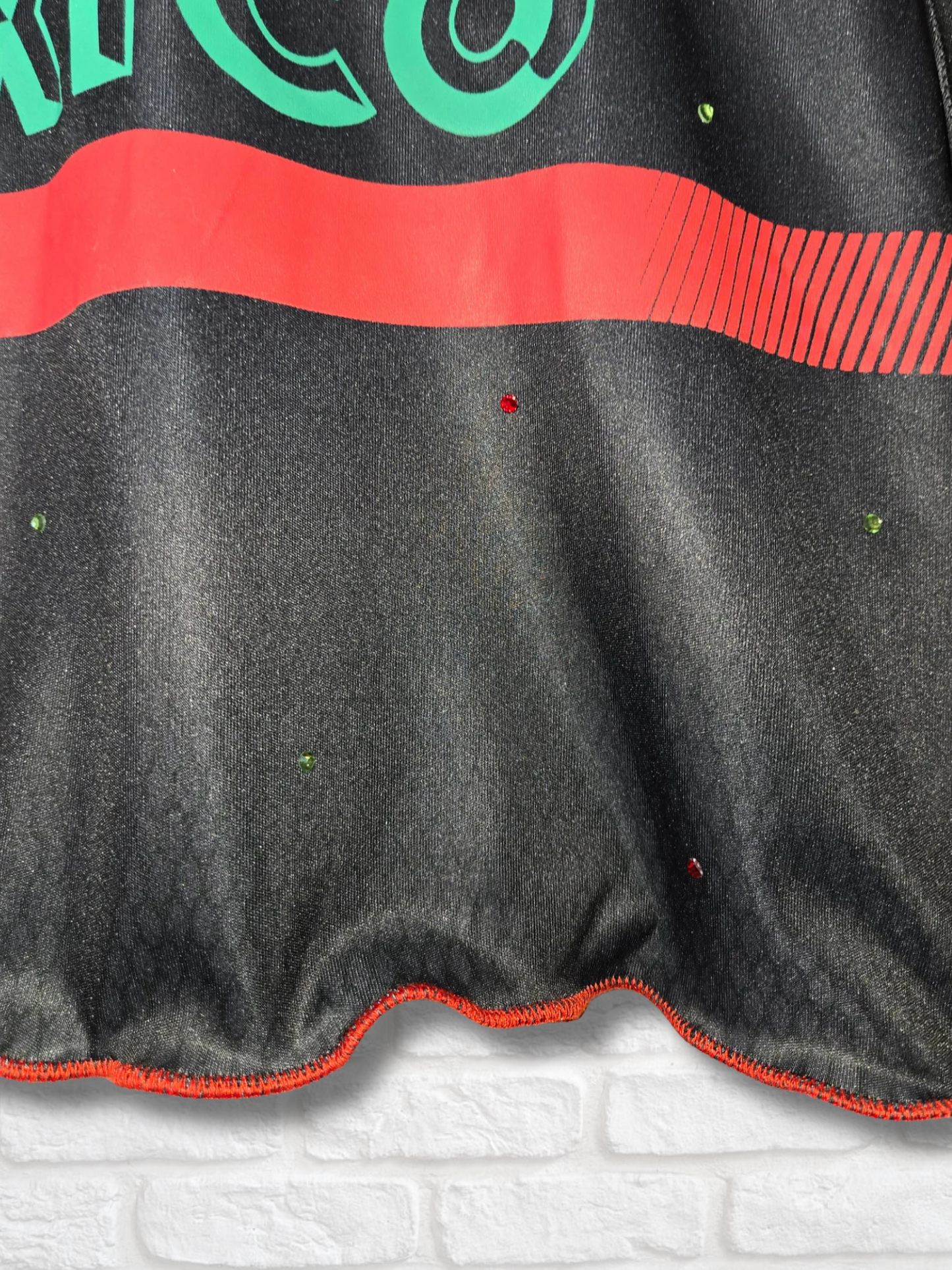 Team Mexico Ruffle Crop Top - Medium