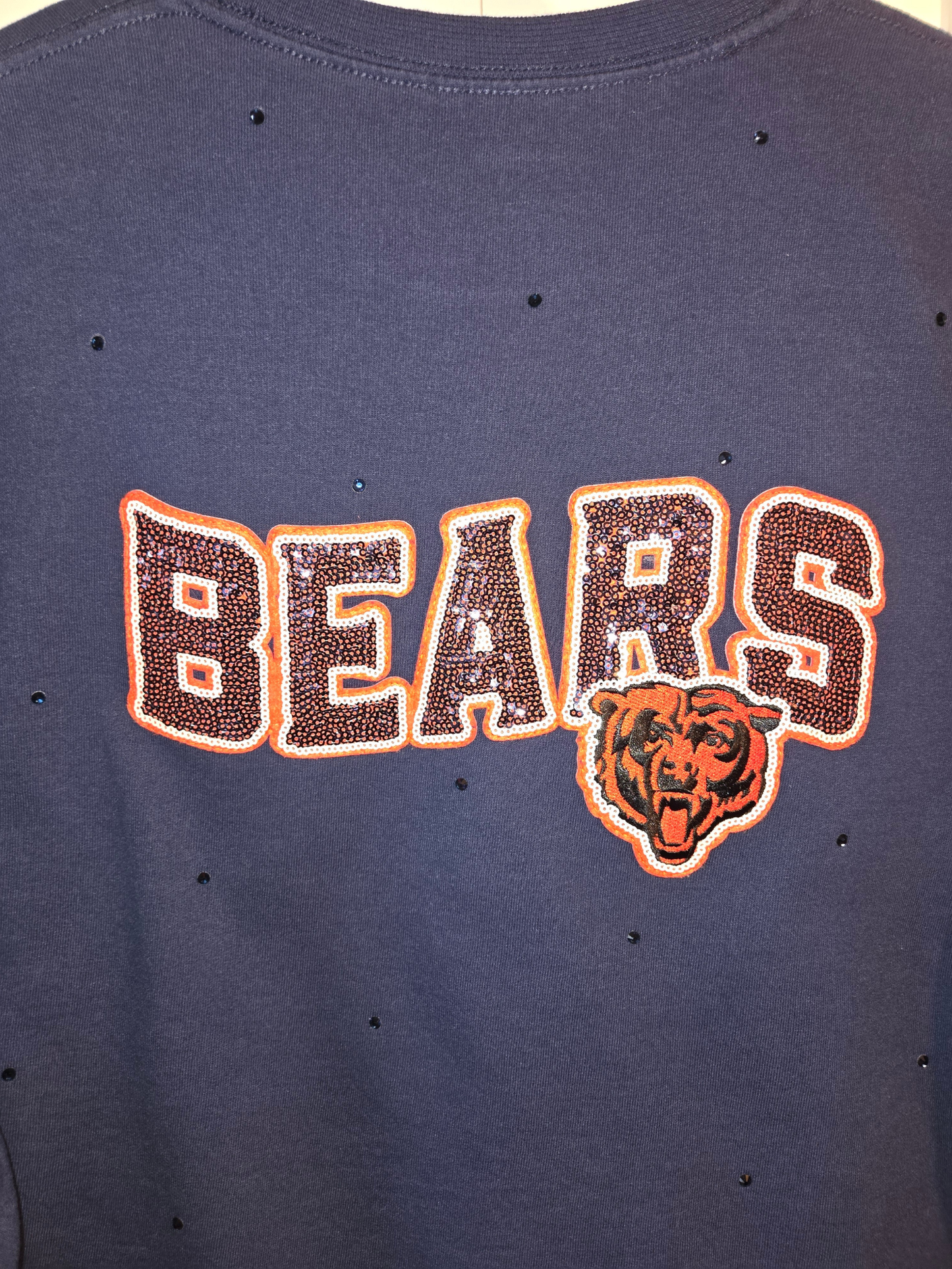Chicago Bears Crop Zip-Up Sweatshirt
