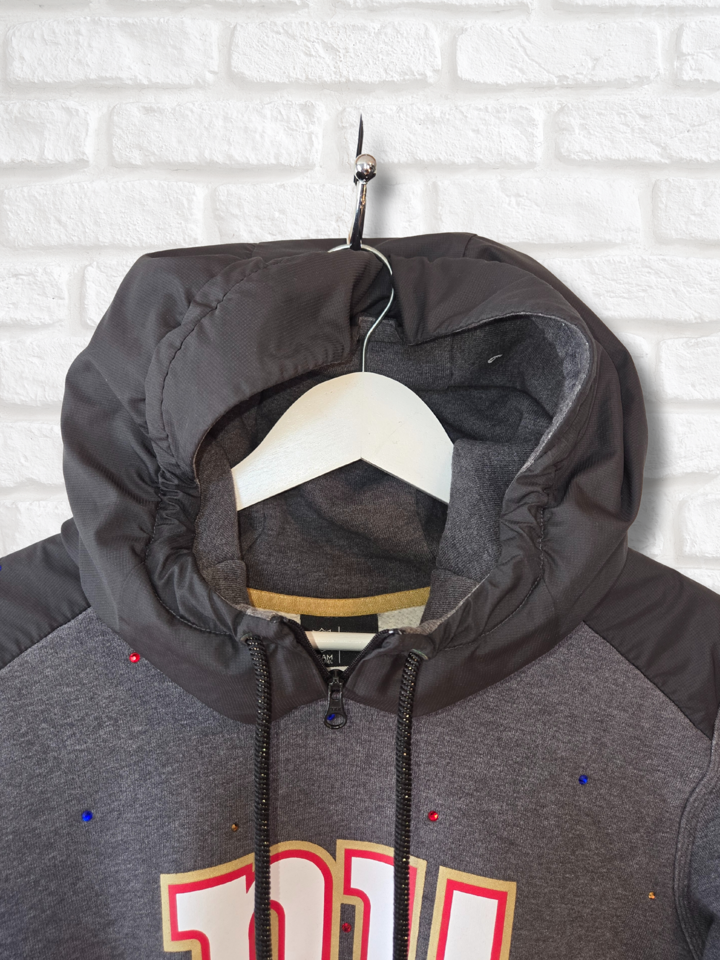 New York Giants Crop Hoodie