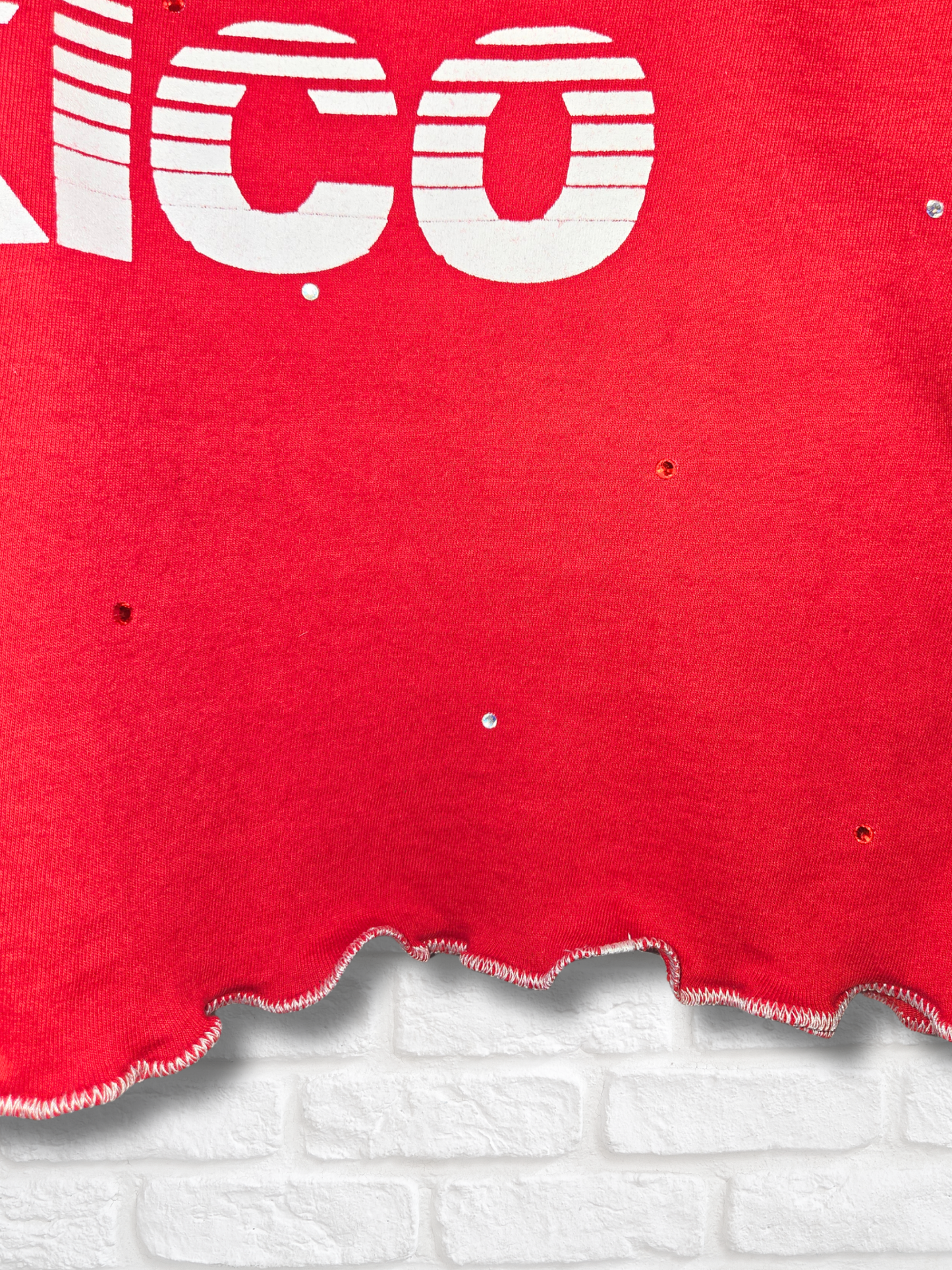 Team Mexico Ruffle Crop Top - Large