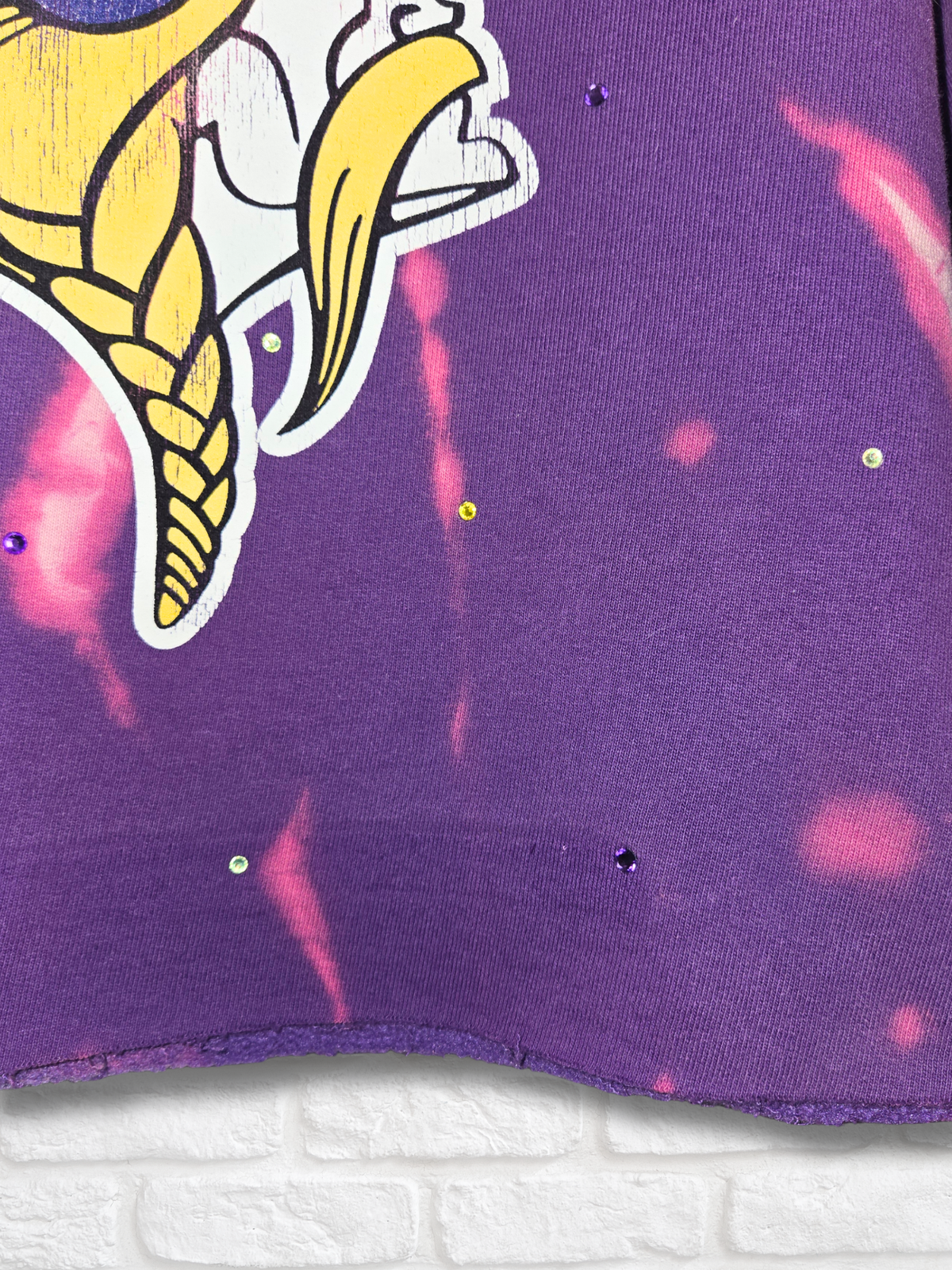 Minnesota Vikings Crop Hoodie- Small