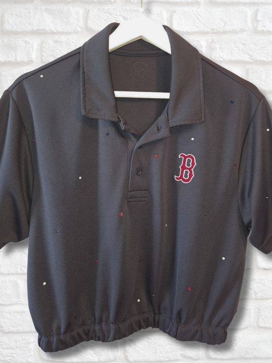 Boston Red Sox Crop Polo- Medium