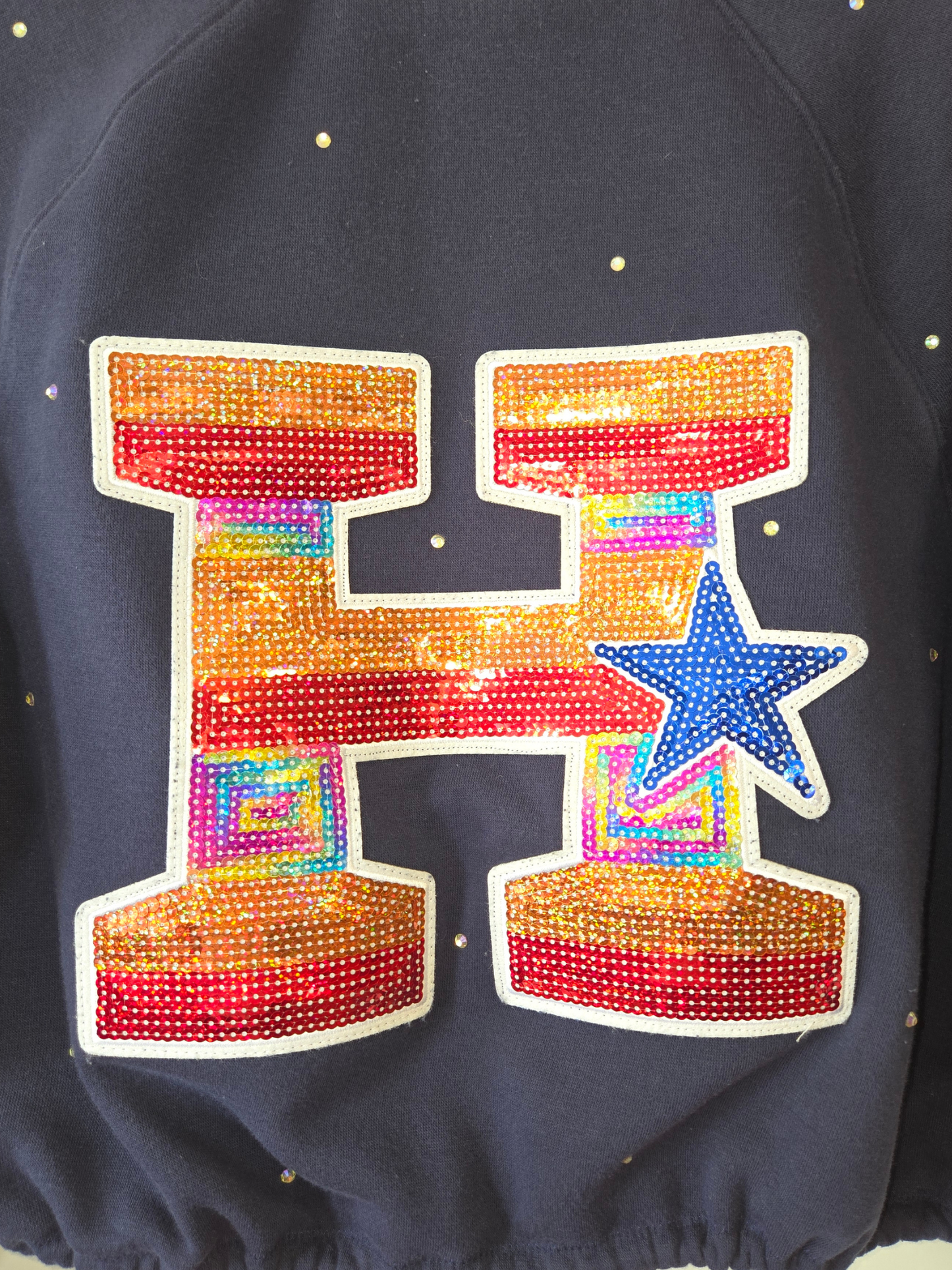 Houston Astros Crop Zip-Up Sweatshirt - Small/Medium