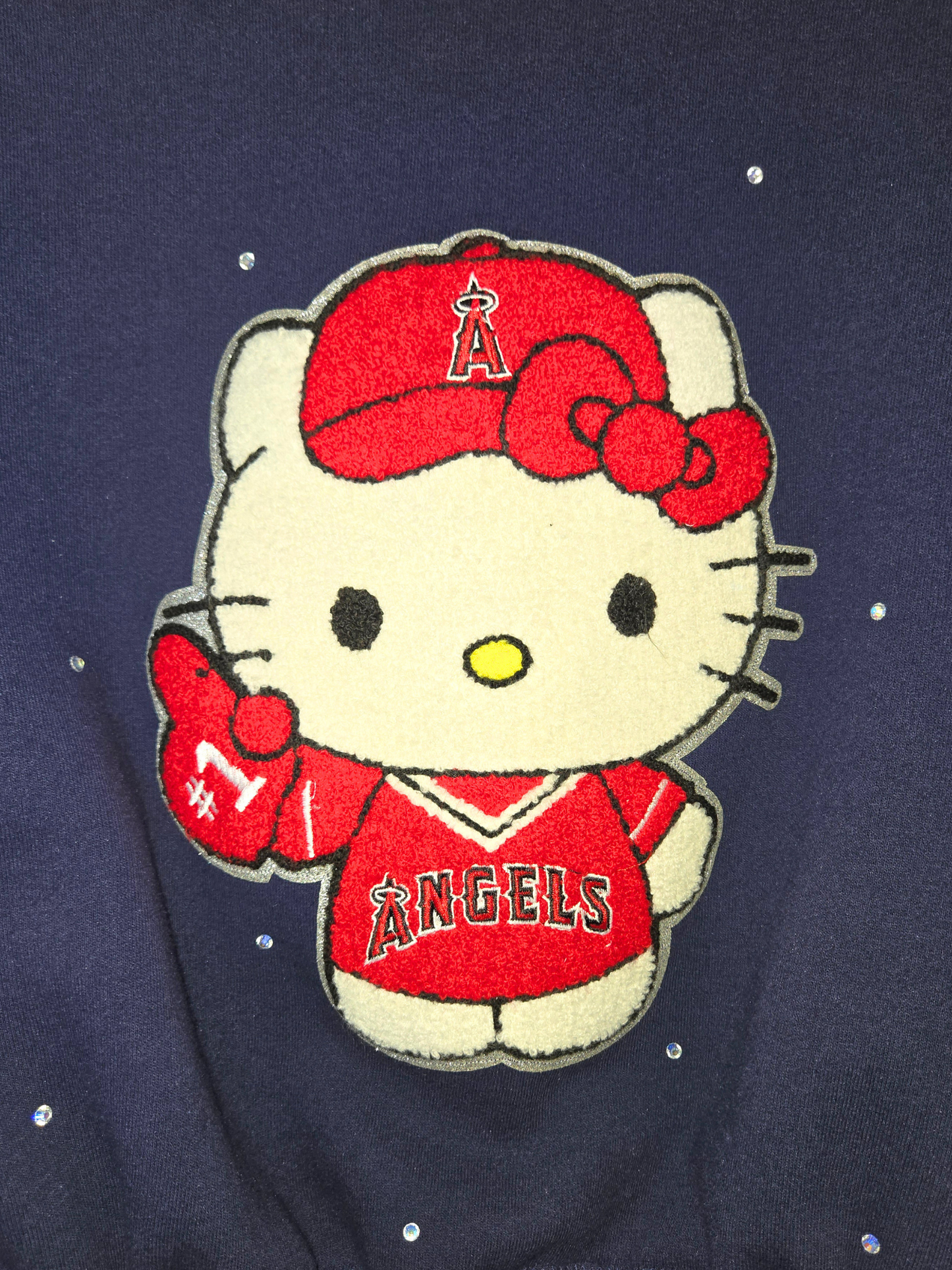 Los Angeles Angels HK Crop Zip-Up Sweatshirt - XL