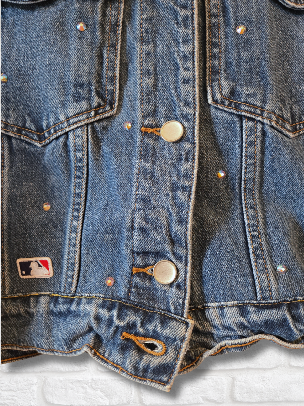 Philadelphia Phillies Crop Denim Jacket