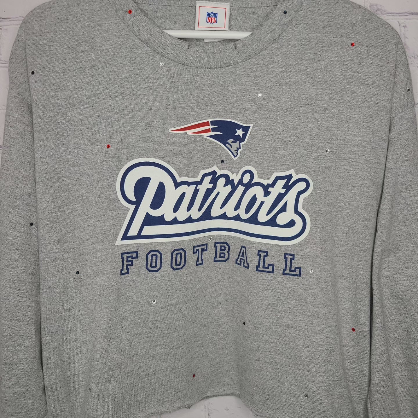 New England Patriots Crop Tee