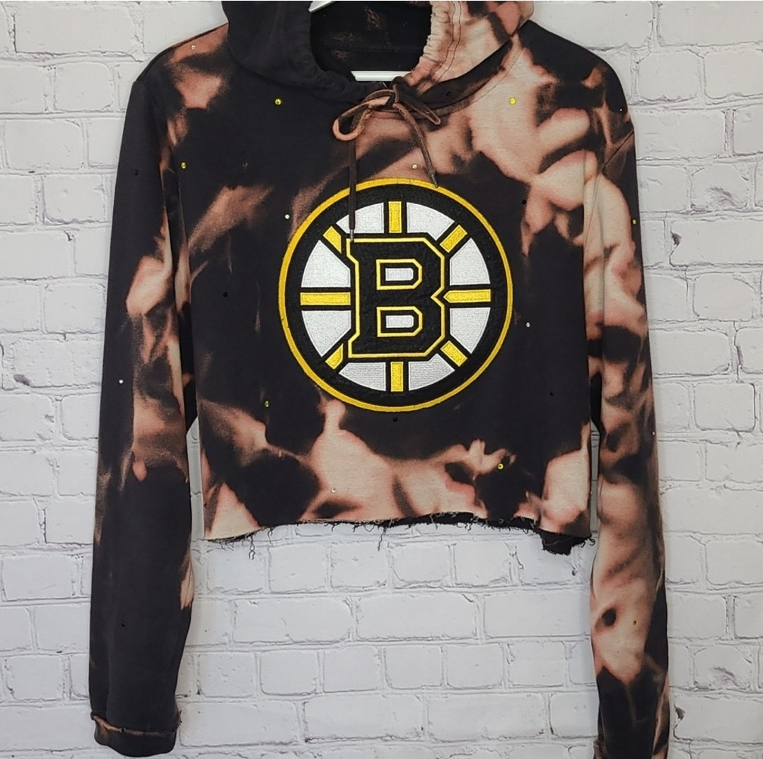 Boston Bruins Crop Hoodie