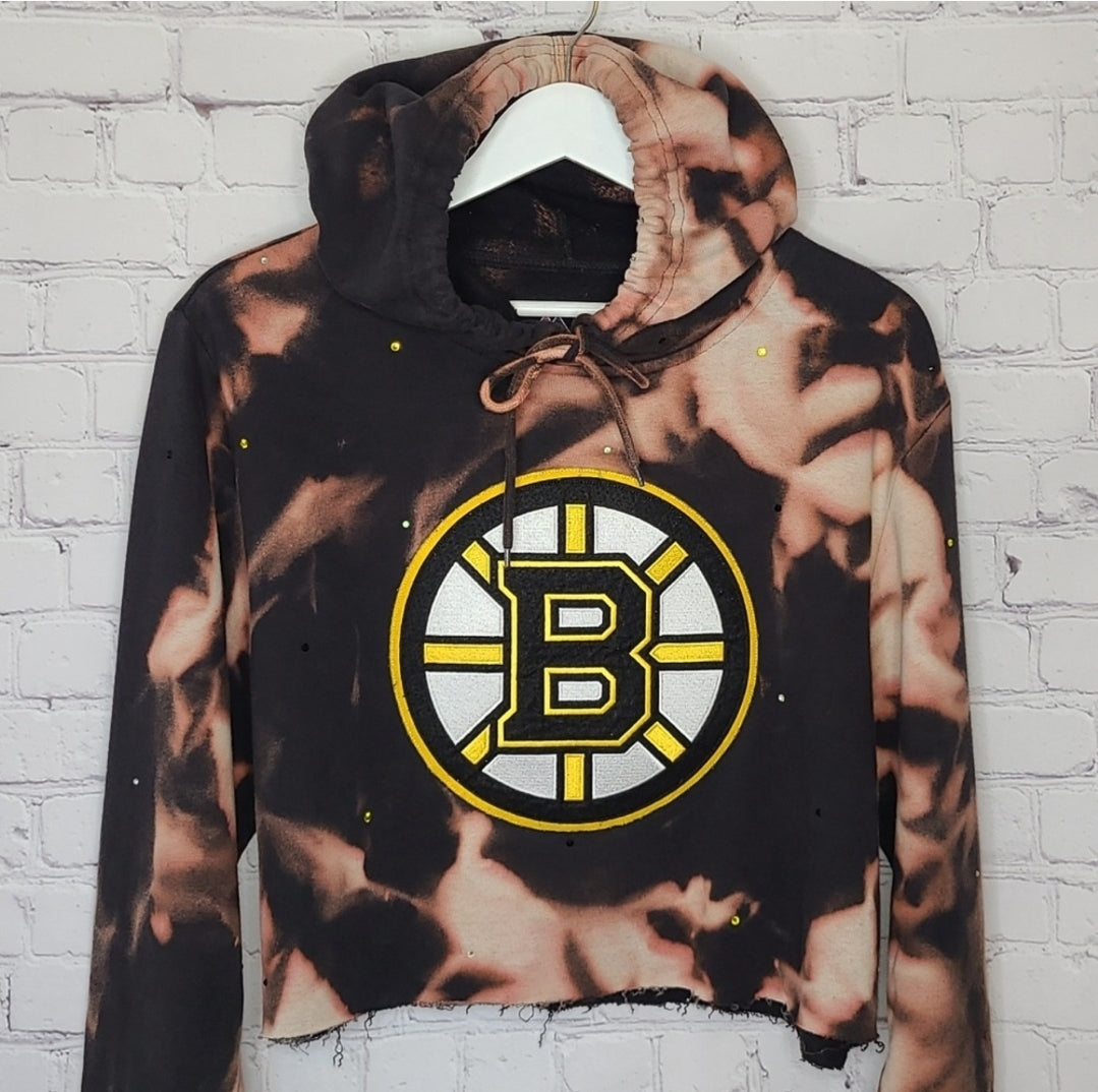 Boston Bruins Crop Hoodie