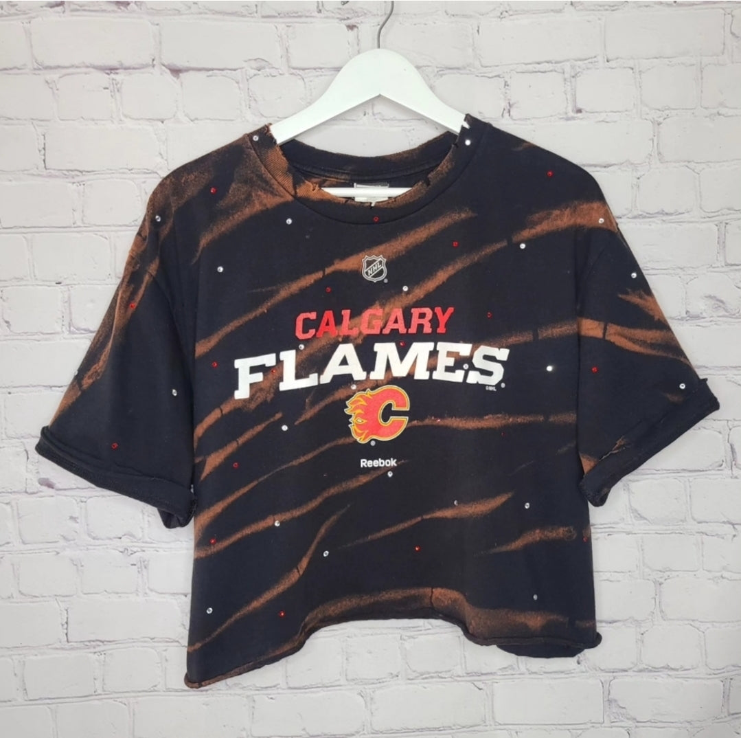 Calgary Flames Crop Tee