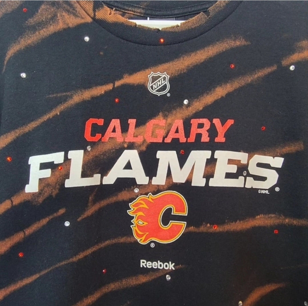 Calgary Flames Crop Tee