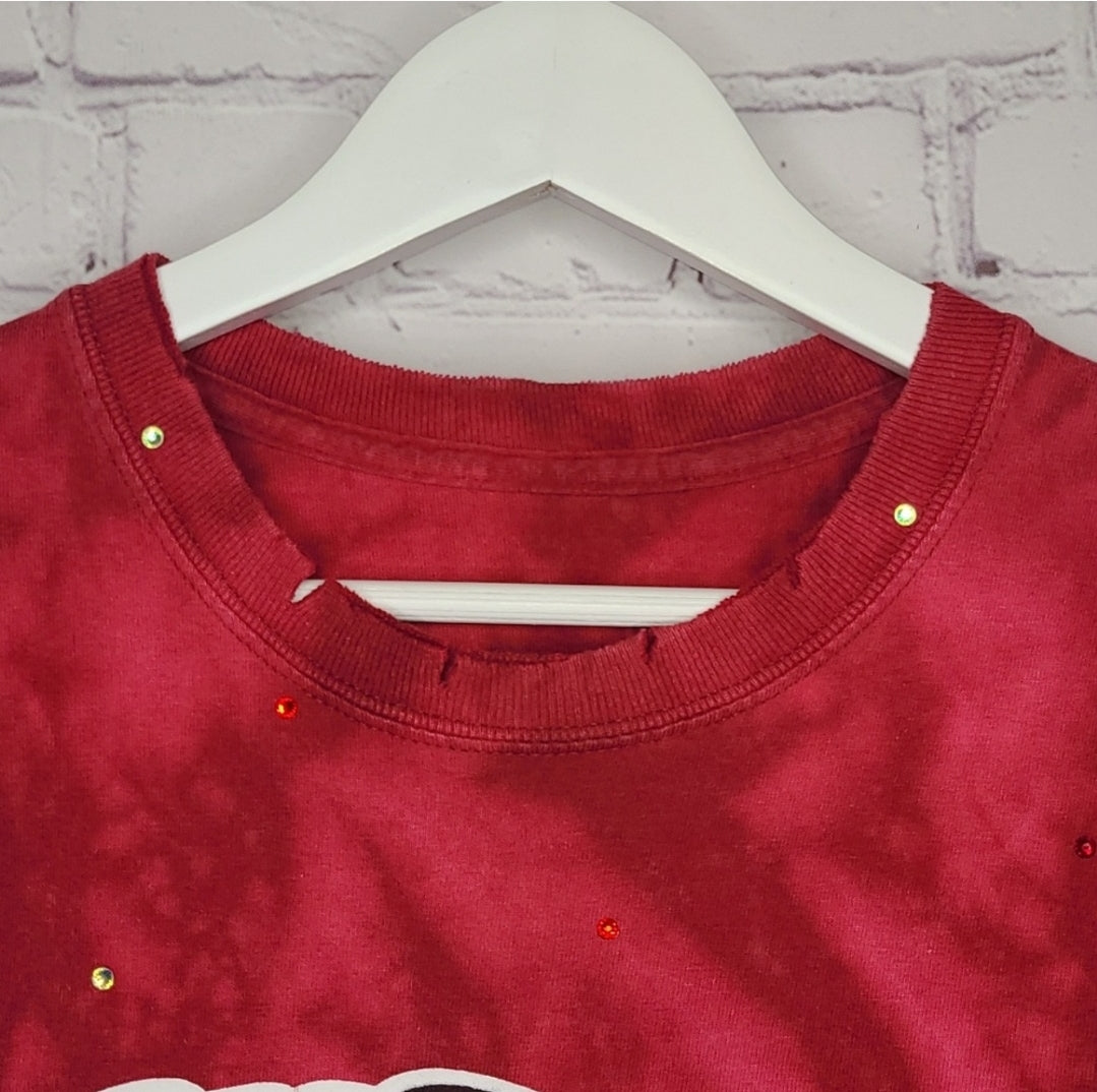 Alabama Crimson Tide Upcycled Crop Tee