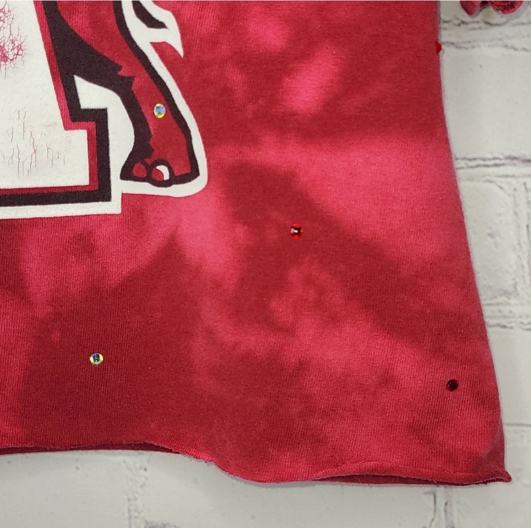 Alabama Crimson Tide Upcycled Crop Tee