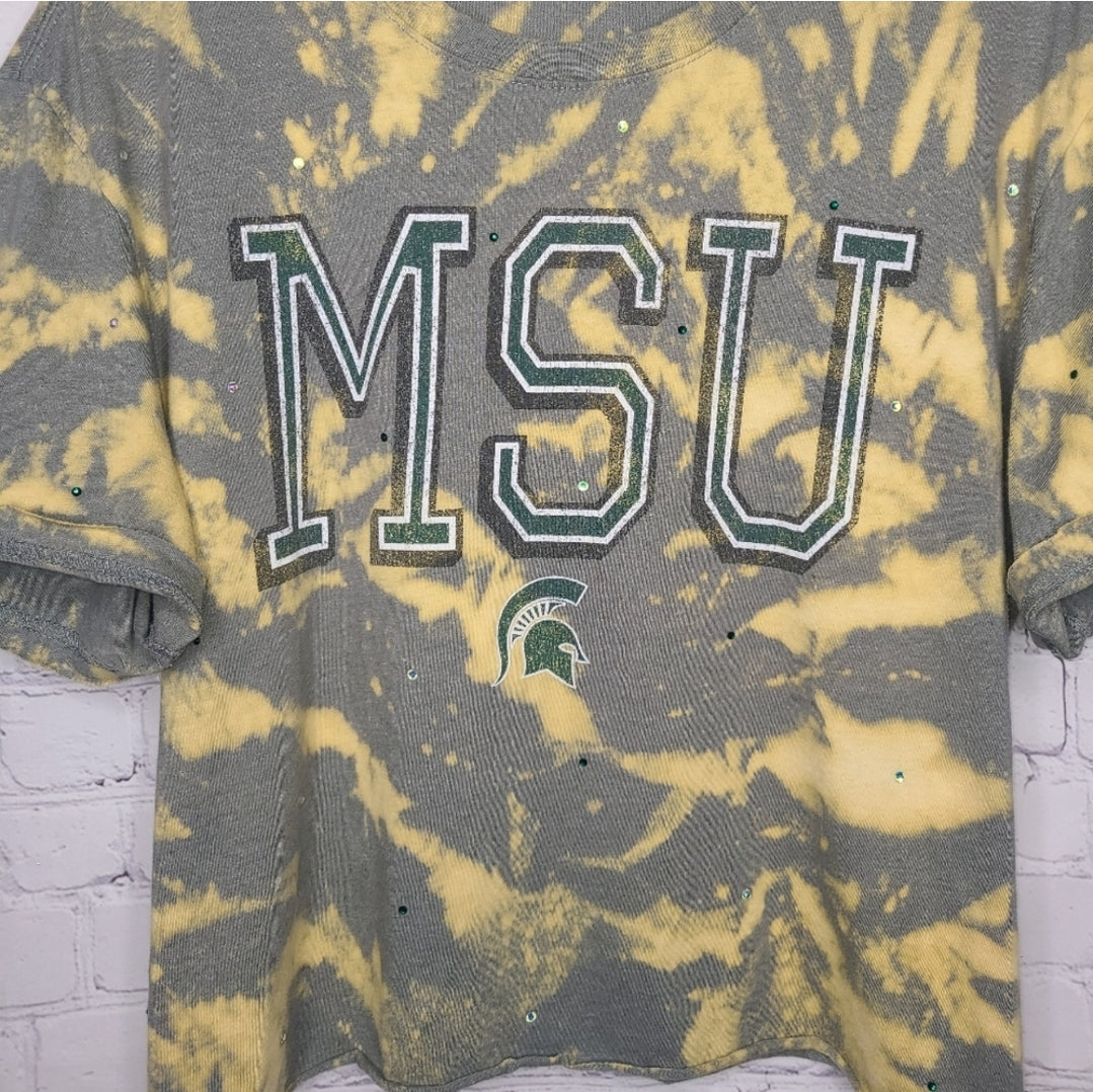 MSU Spartans Crop Tee