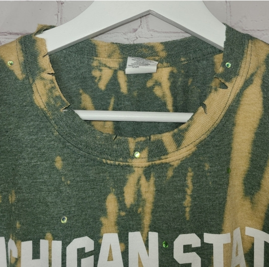 Michigan State Spartans Crop Tee