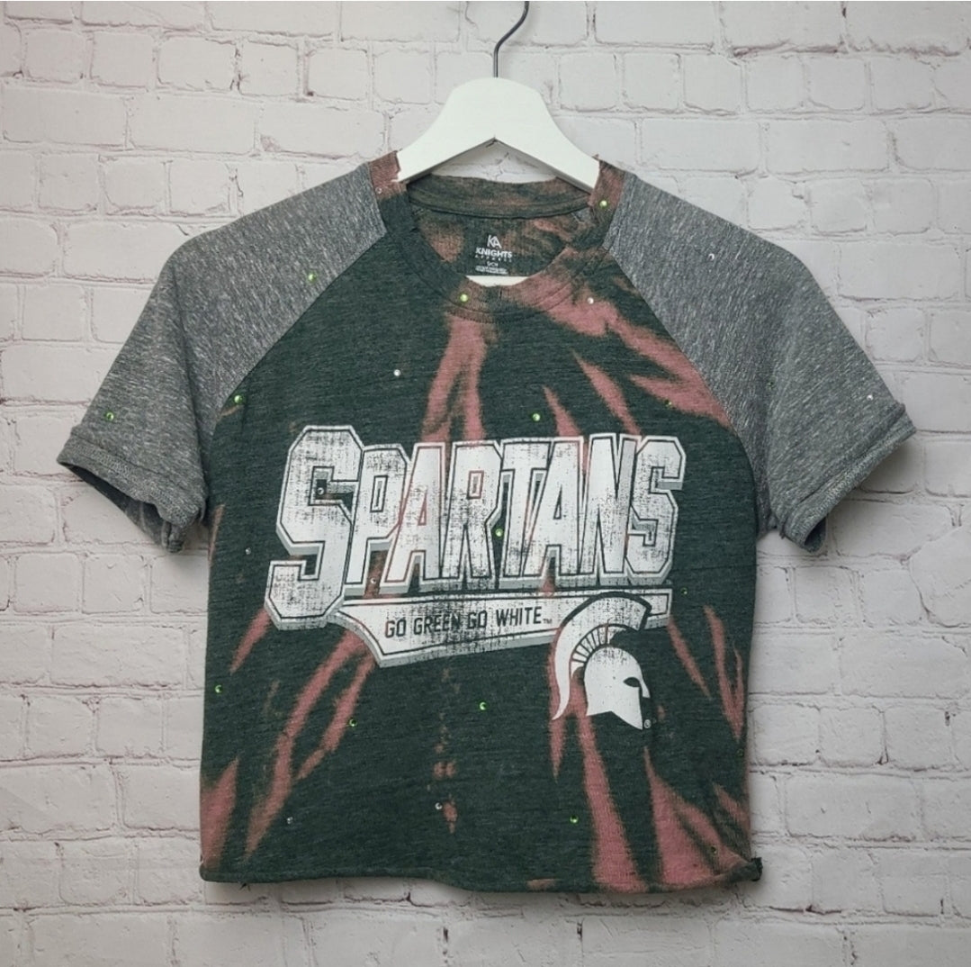 Michigan State Spartans Crop Tee