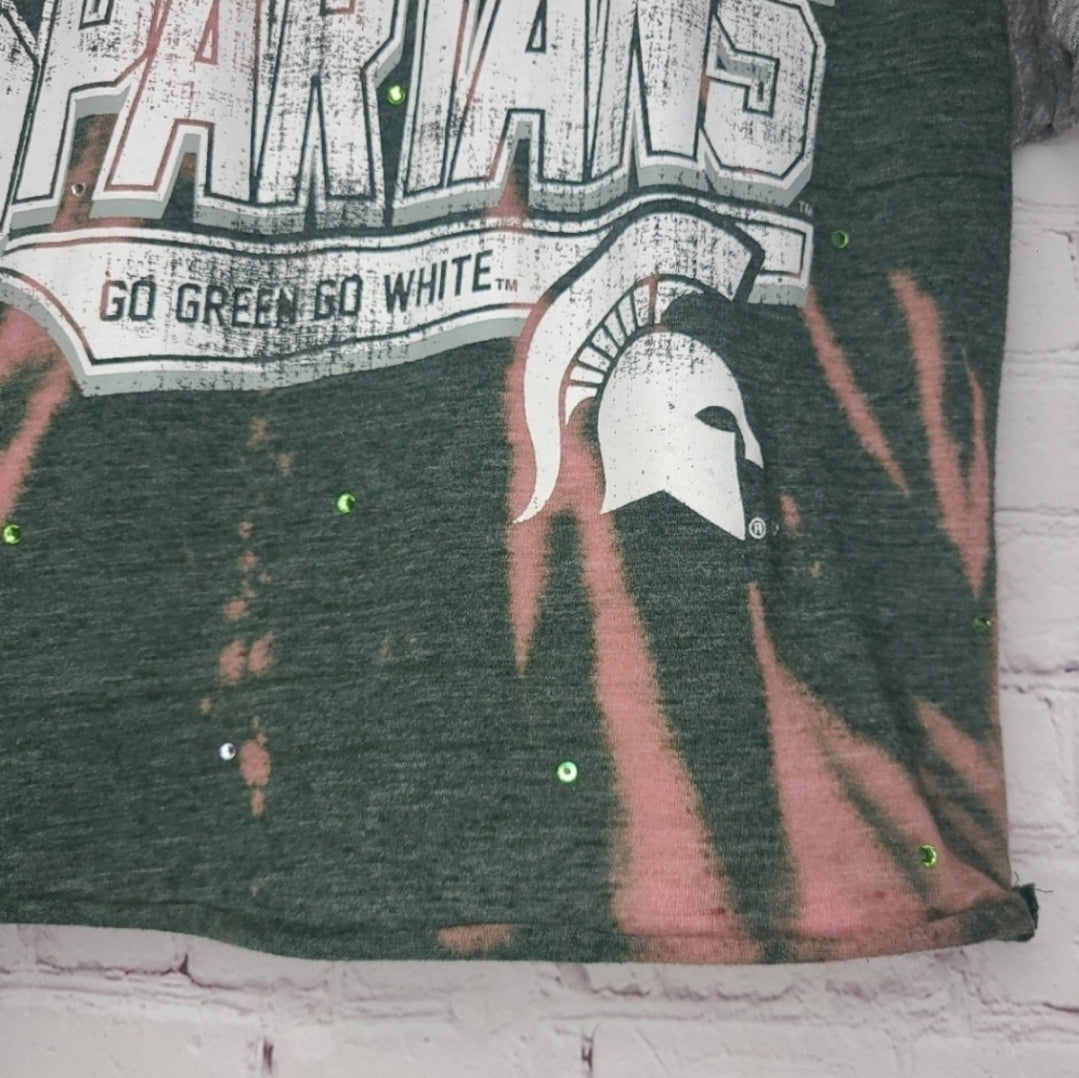 Michigan State Spartans Crop Tee
