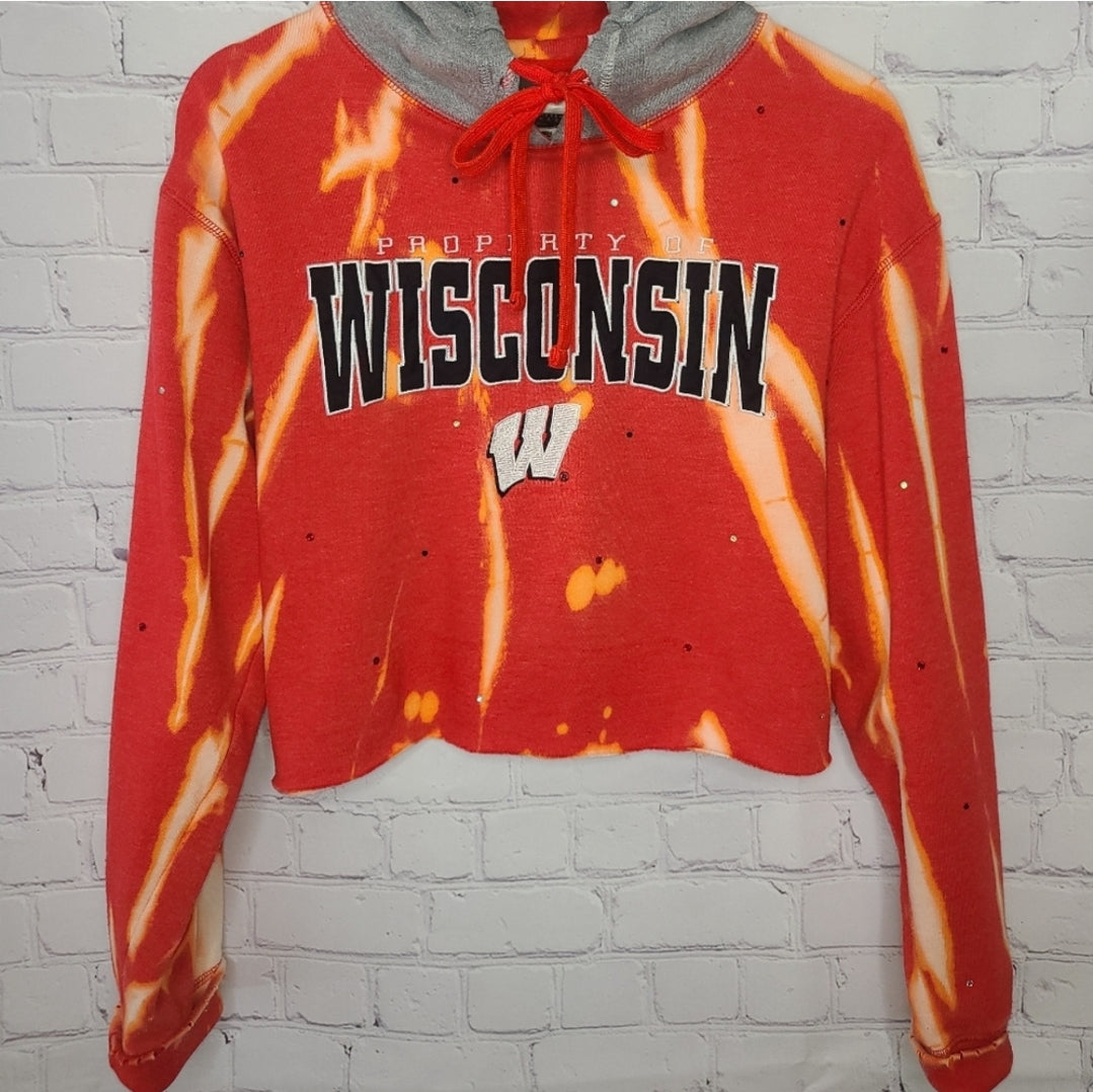 Wisconsin Badgers Crop Hoodie