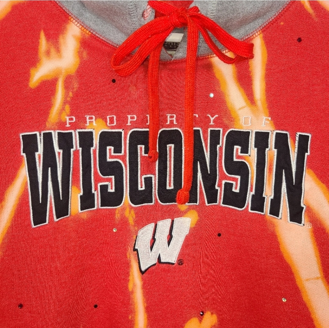 Wisconsin Badgers Crop Hoodie