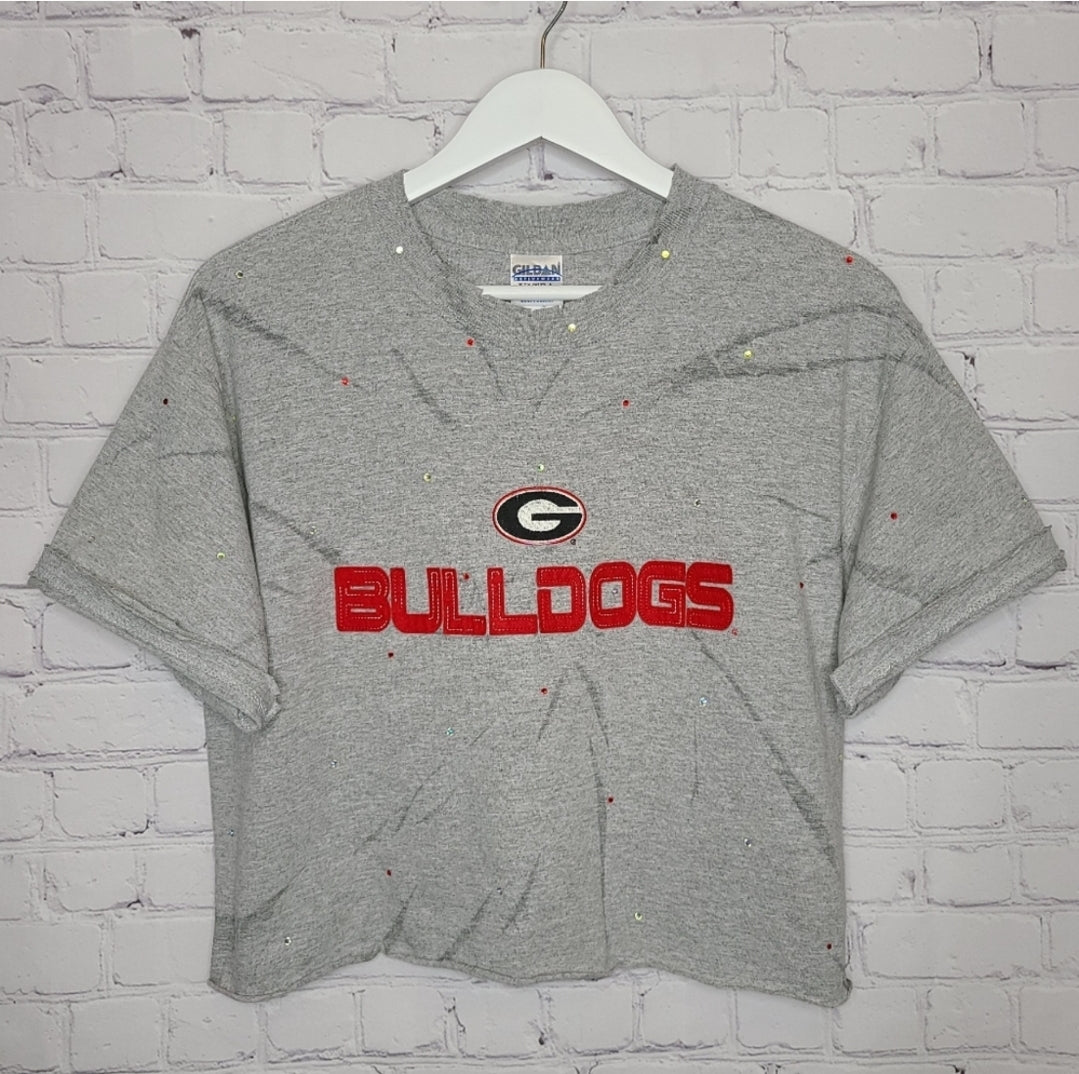 Georgia Bulldogs Crop Tee