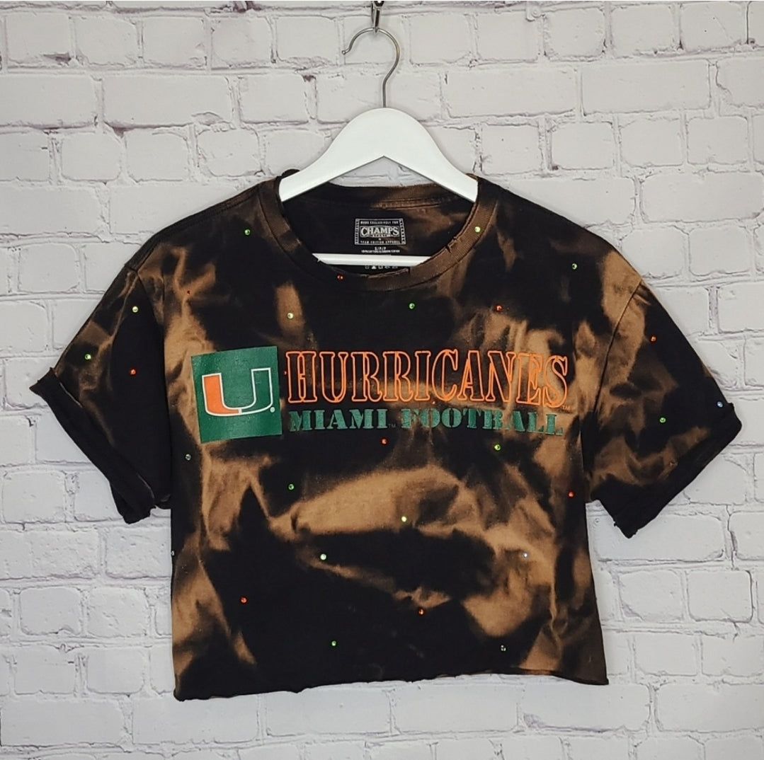 Miami Hurricanes Crop Tee