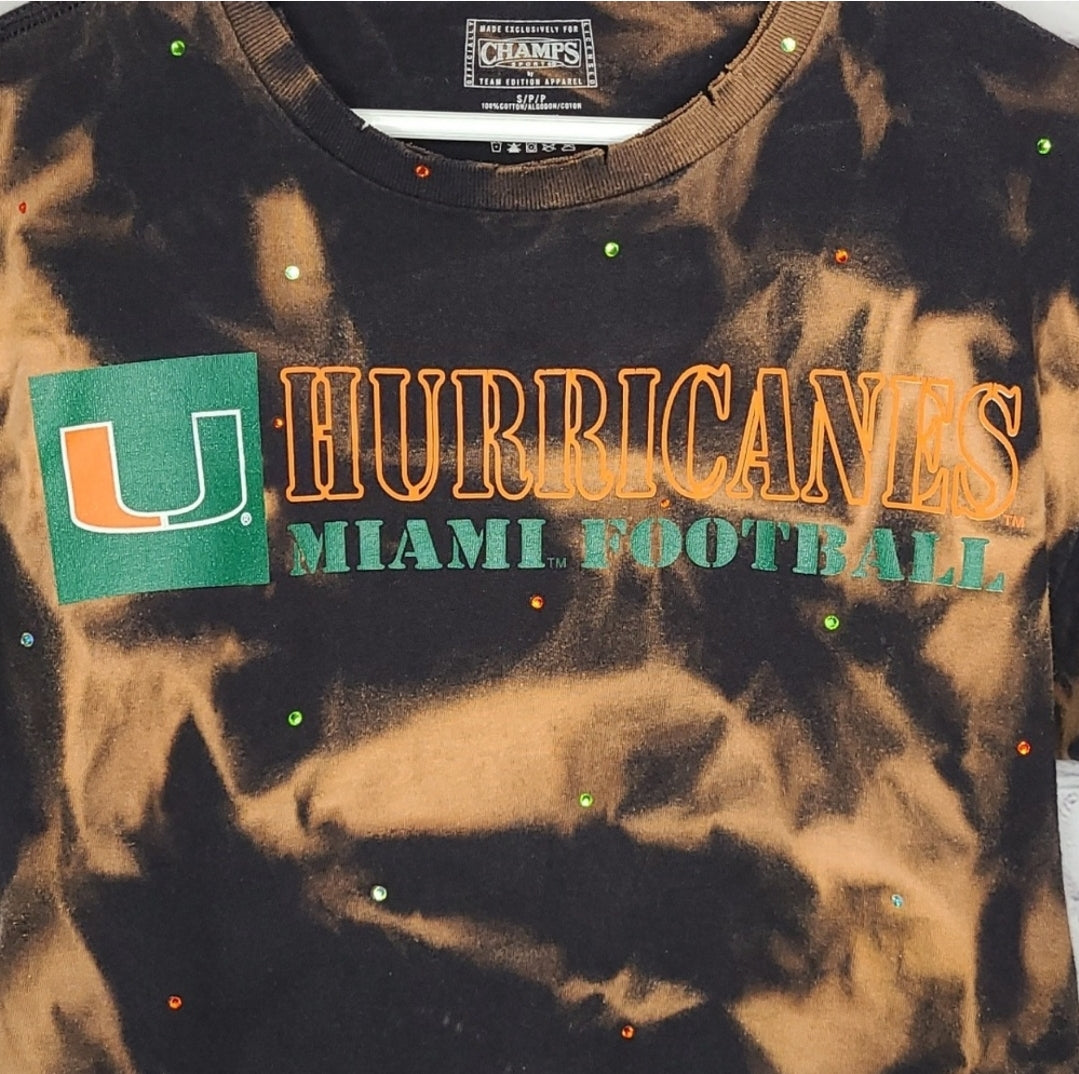 Miami Hurricanes Crop Tee