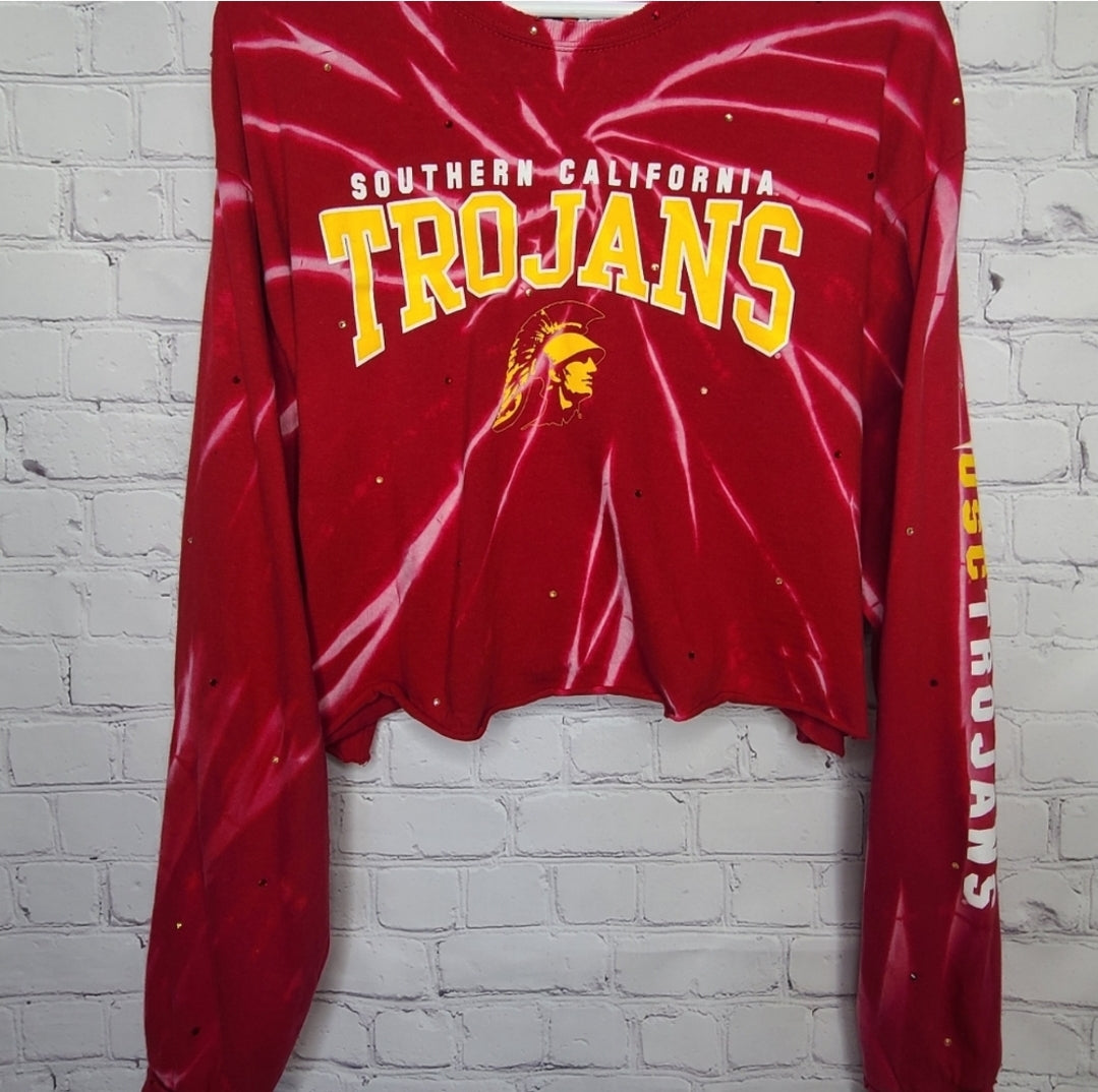 USC Trojans Crop Tee