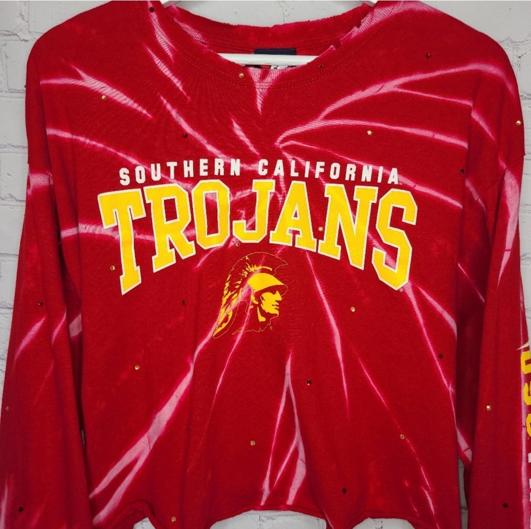 USC Trojans Crop Tee