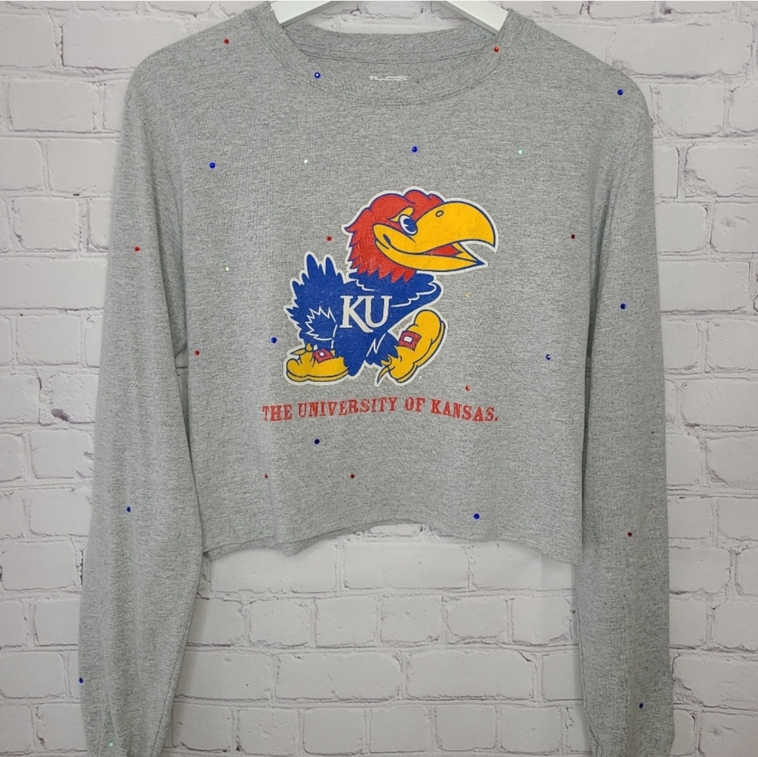Kansas Jayhawks Crop Tee