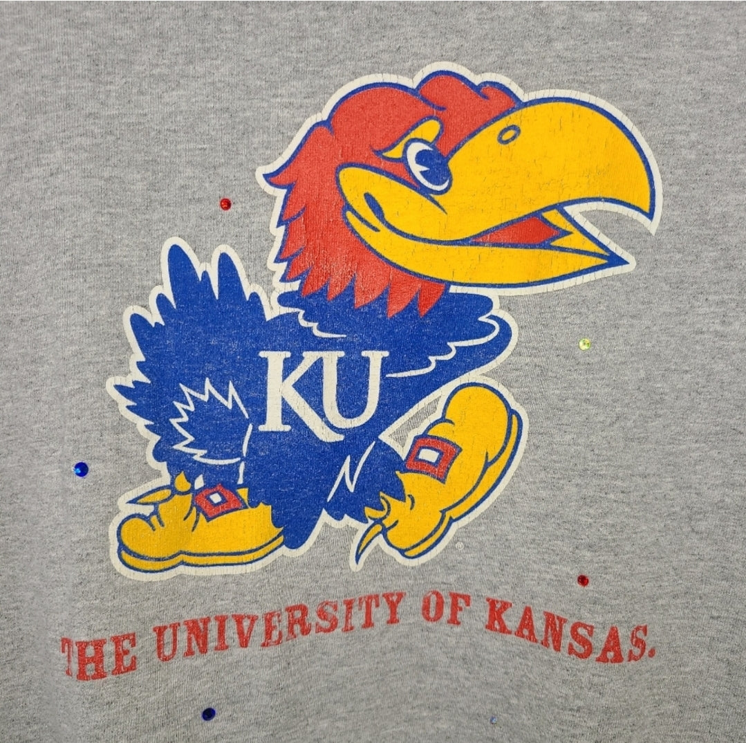 Kansas Jayhawks Crop Tee