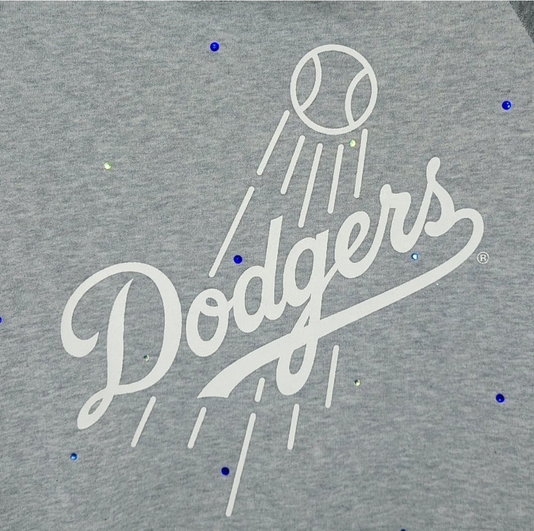Los Angeles Dodgers Crop Hoodie