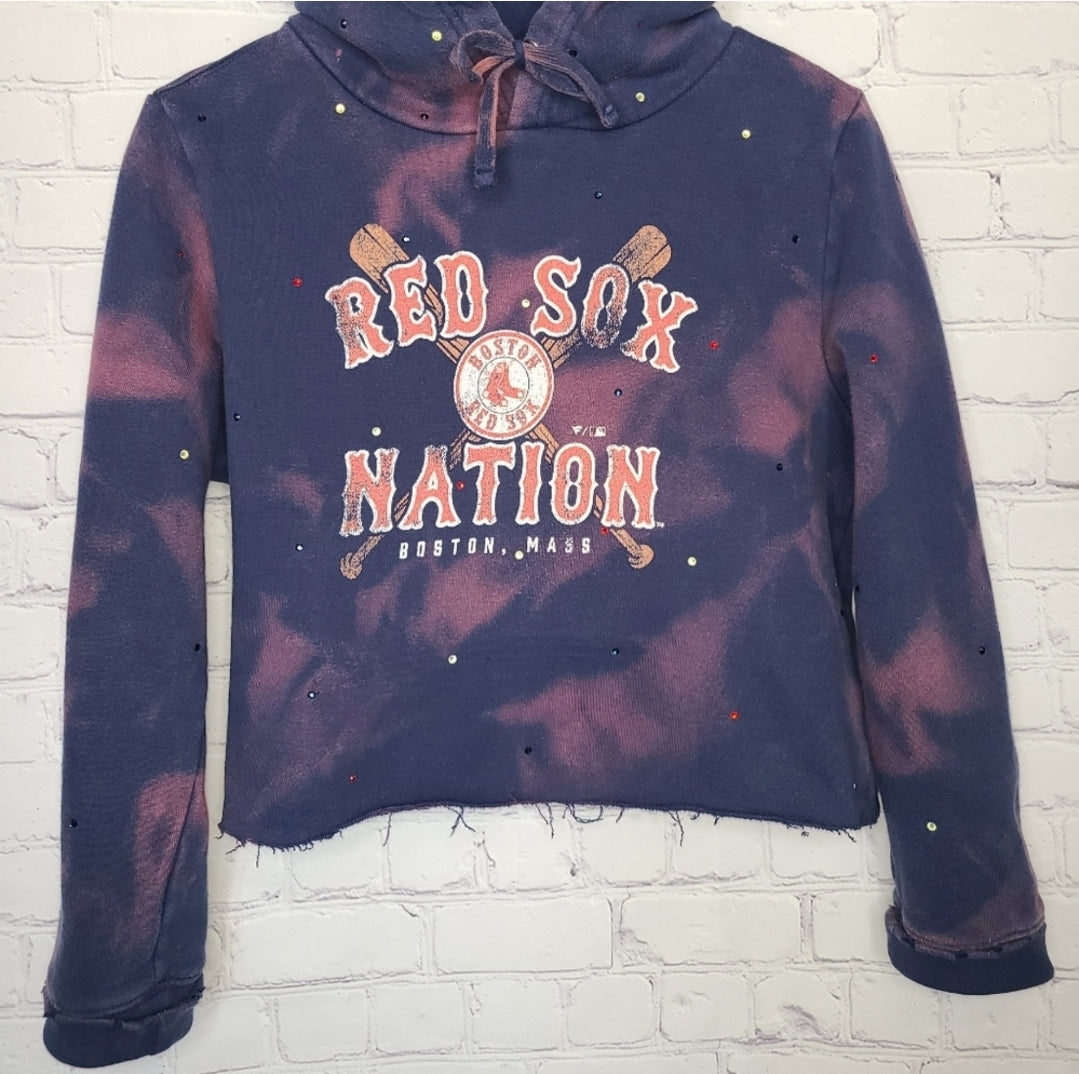 Boston Red Sox Crop Hoodie