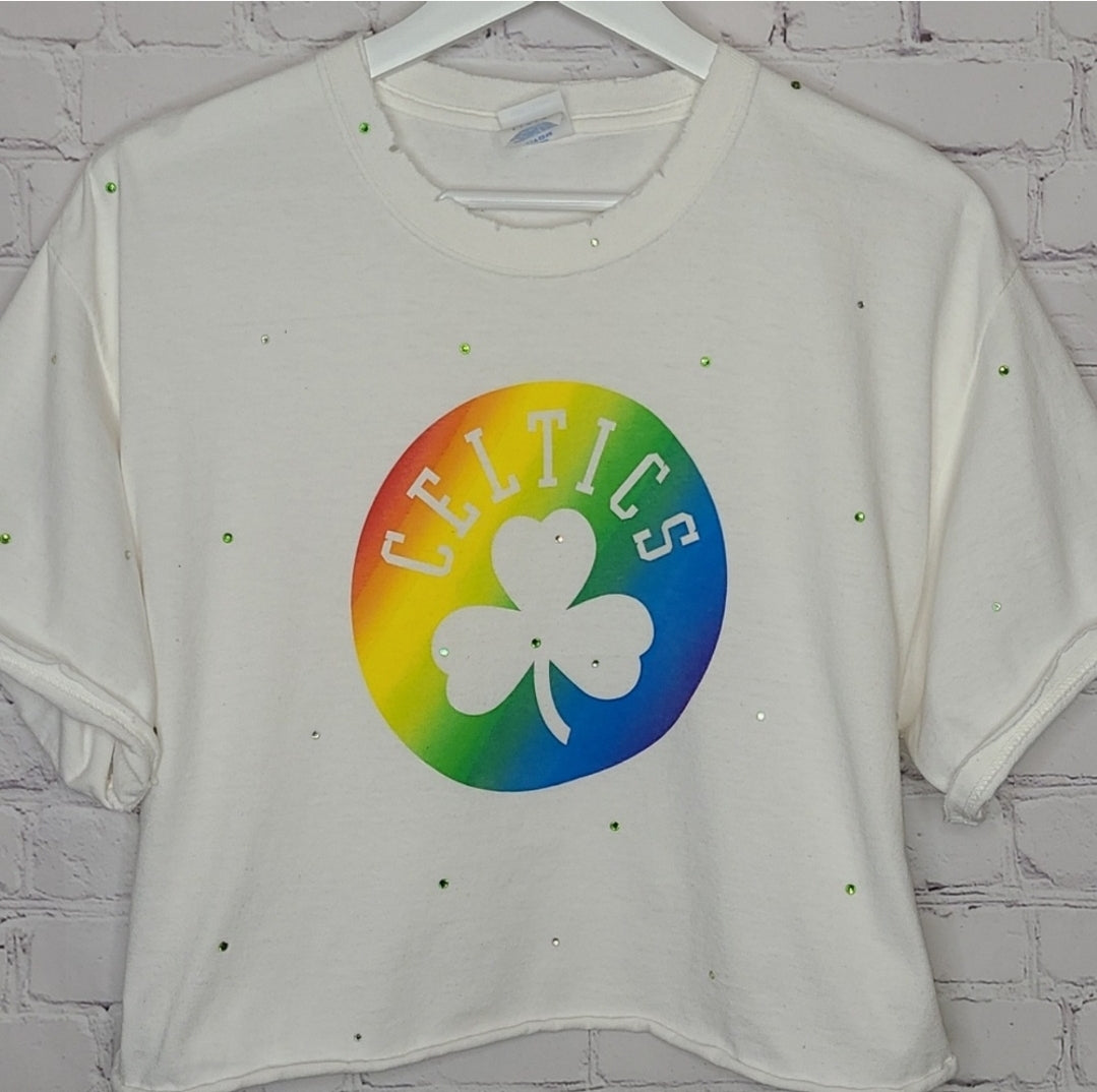 Boston Celtics Crop Tee