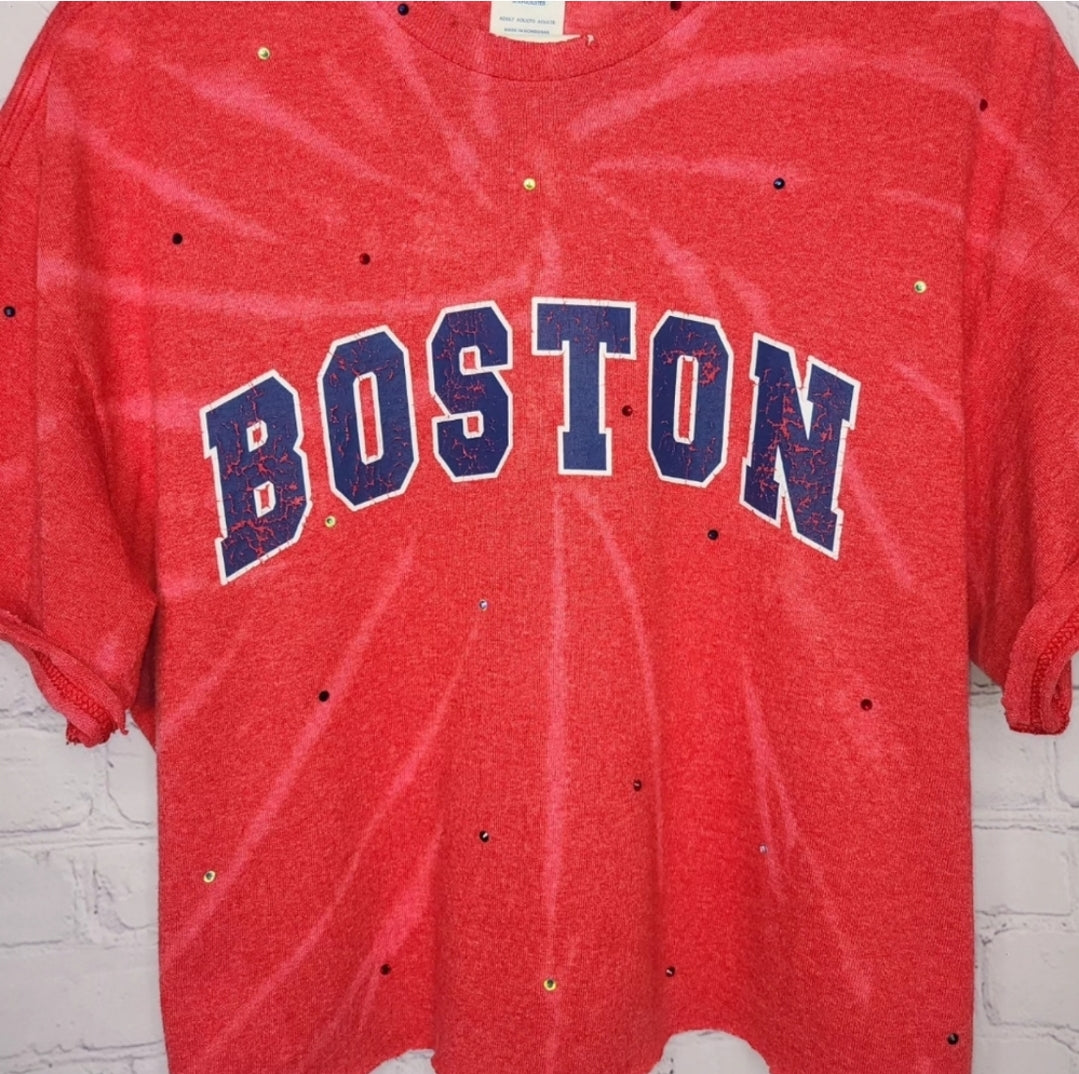 Boston Red Sox Crop Tee