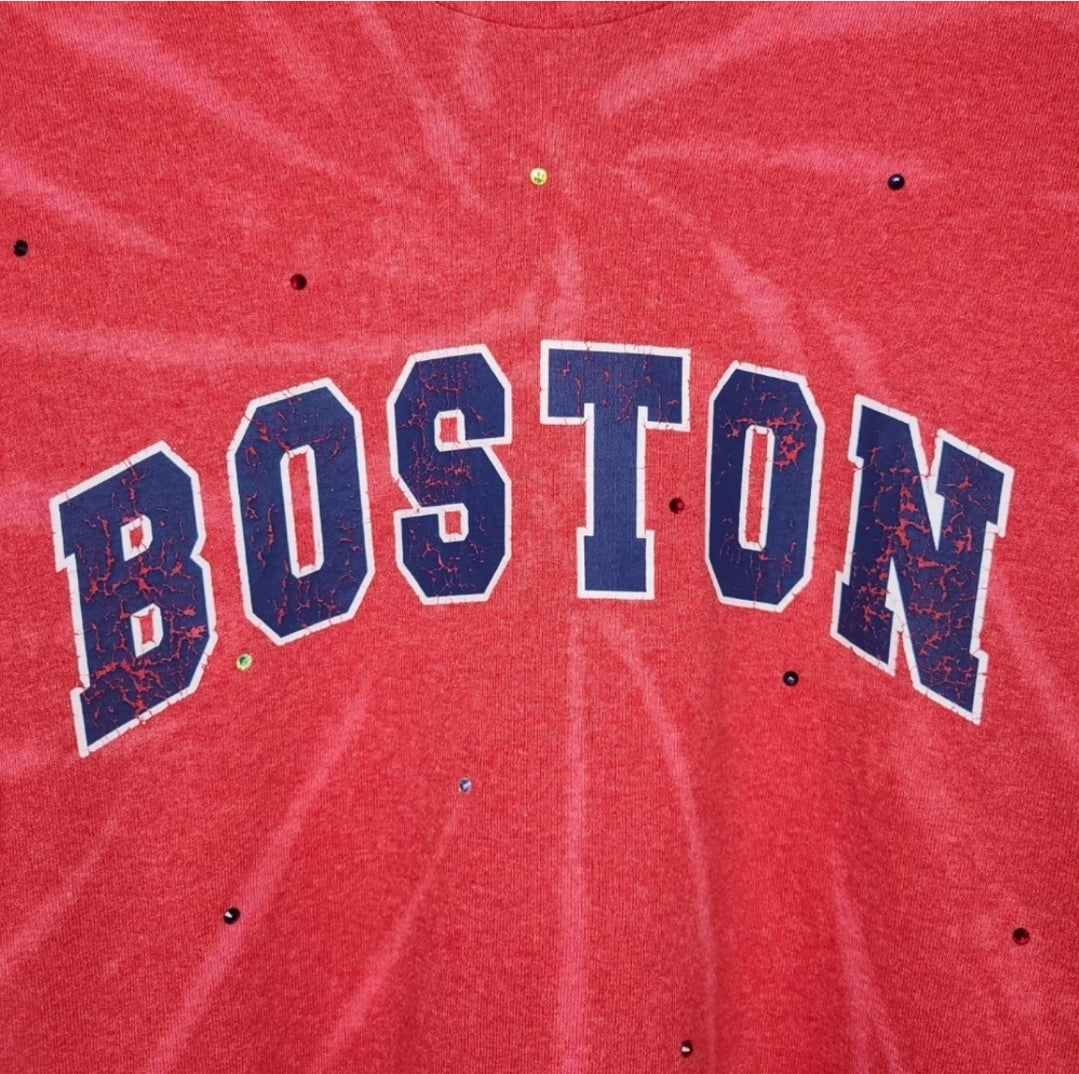 Boston Red Sox Crop Tee