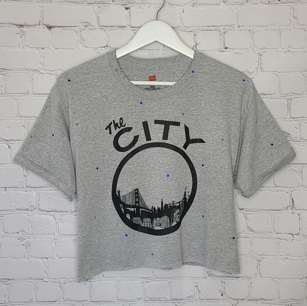 Golden State Warriors Crop Tee
